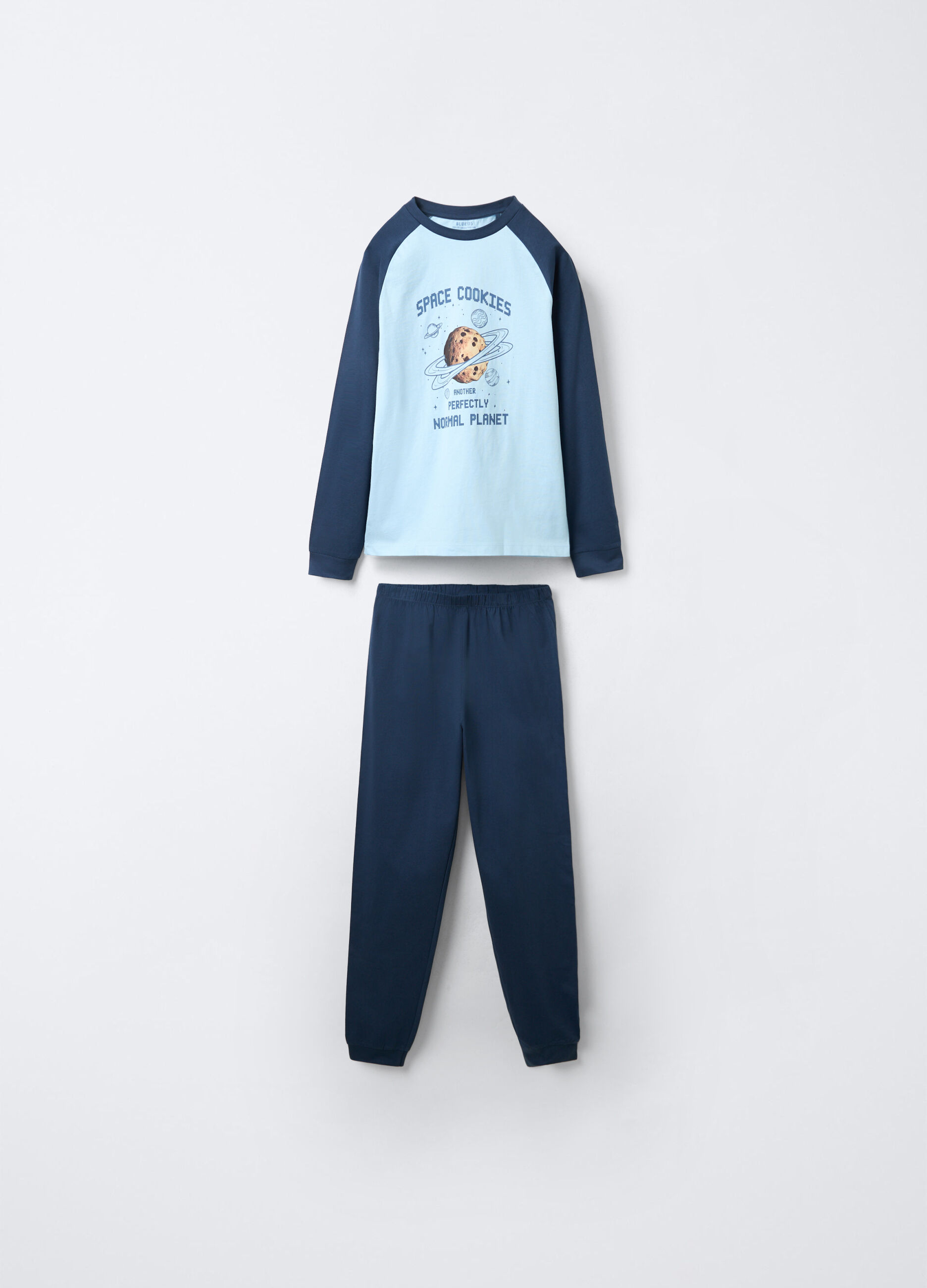 Set pigiama lungo in jersey di puro cotone ragazzo_0