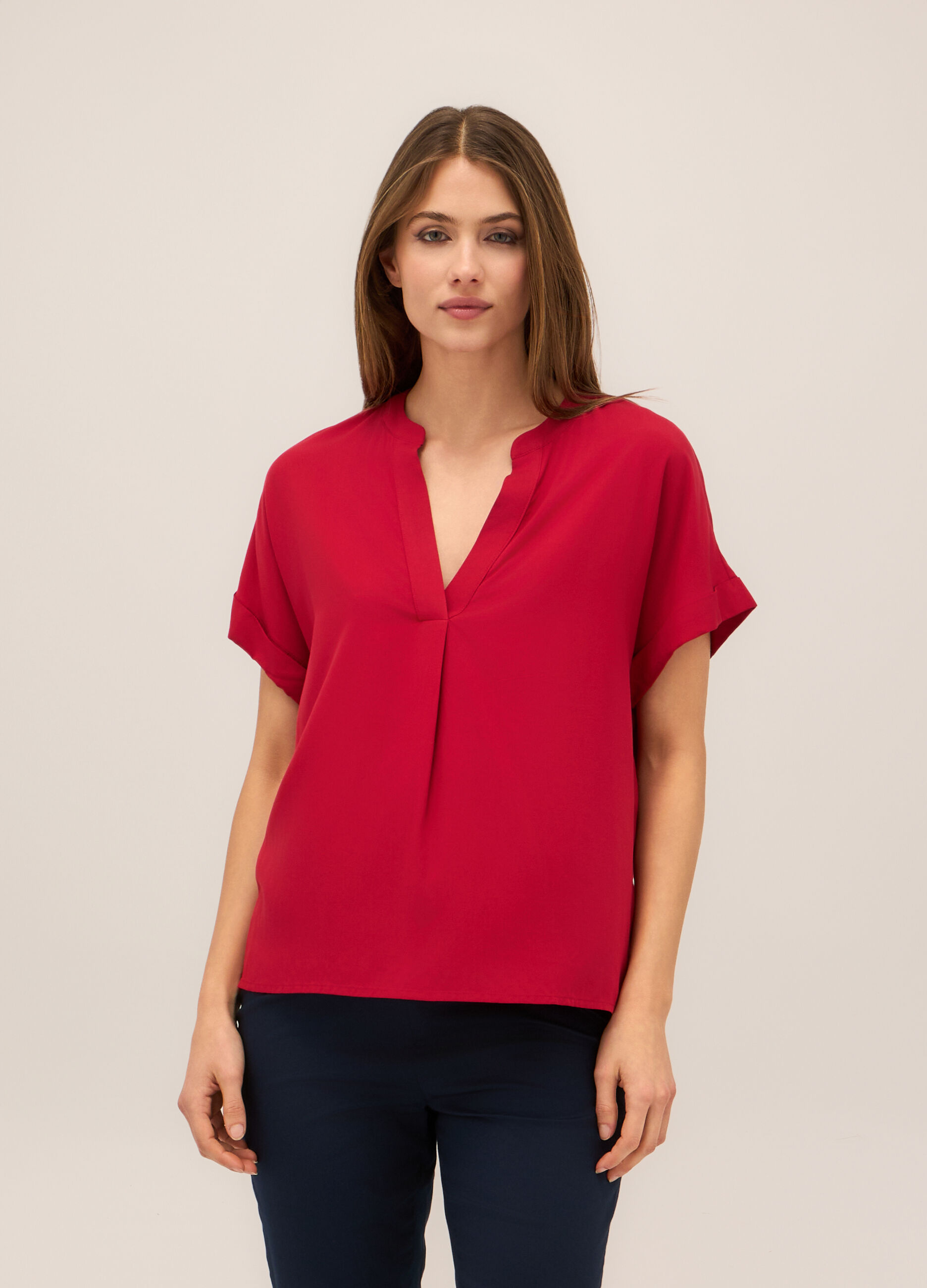 Blusa in pura viscosa donna_0