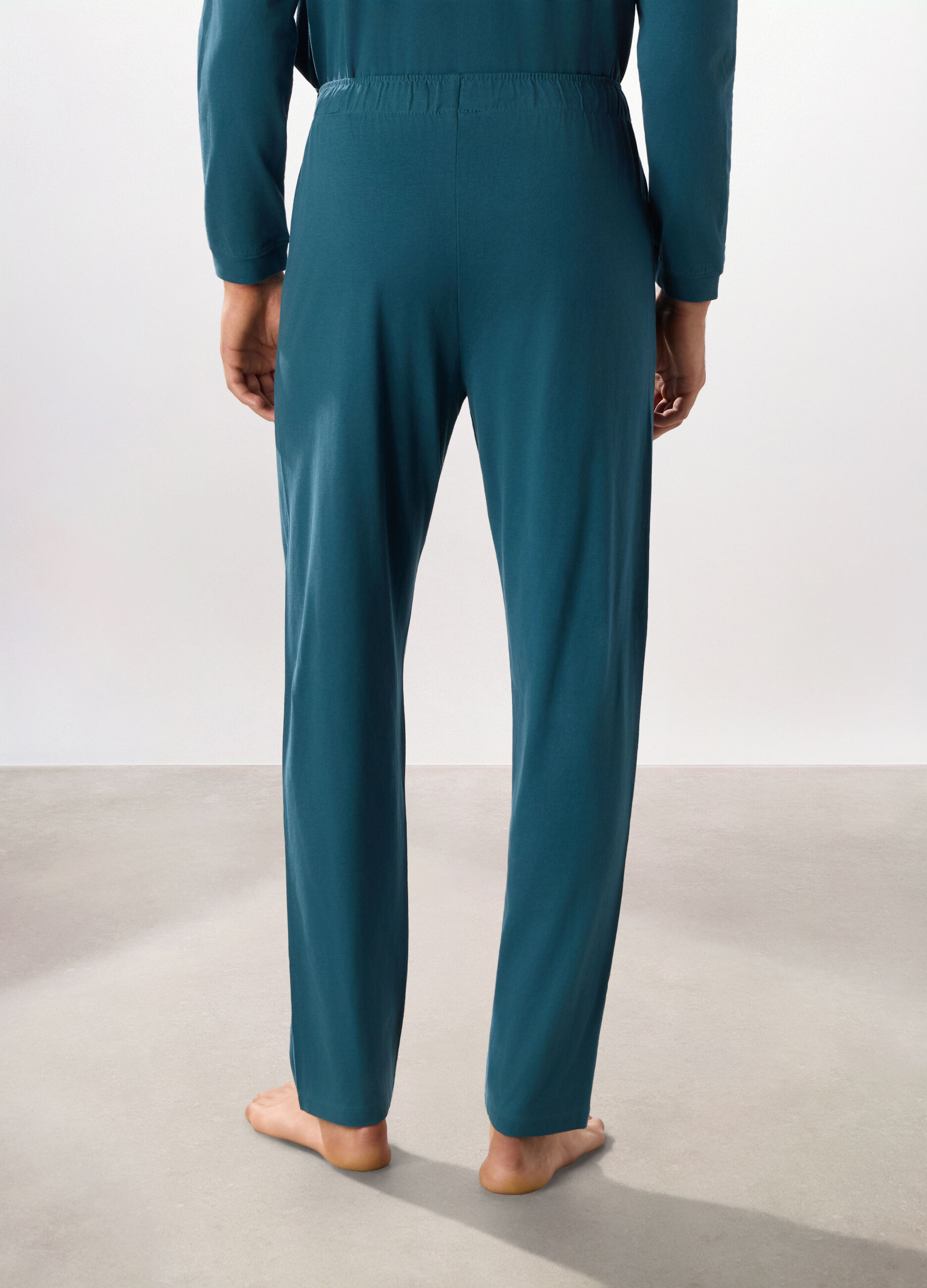 Pantalone lungo del pigiama in puro cotone uomo_1