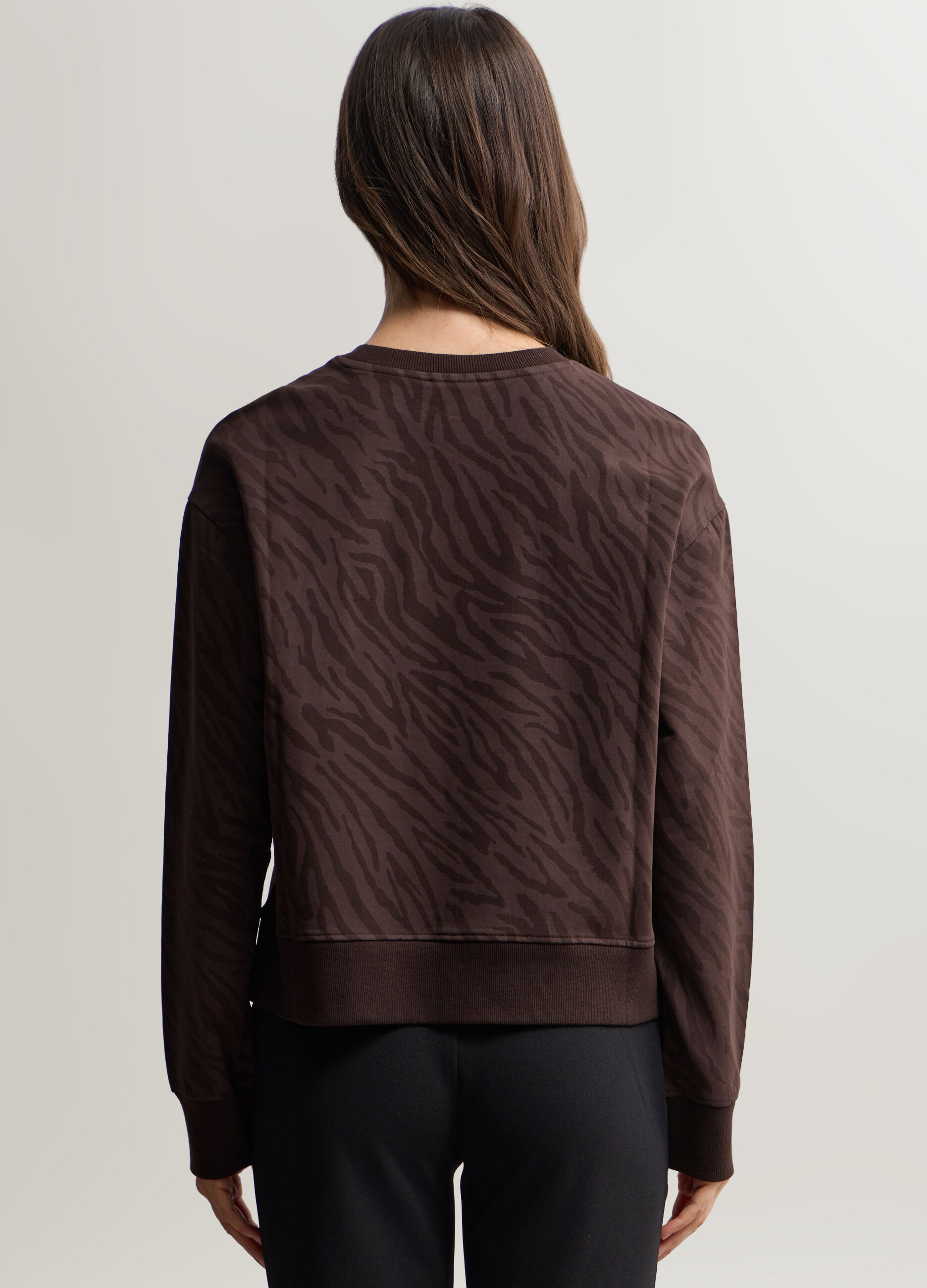 Felpa girocollo stretch donna_1