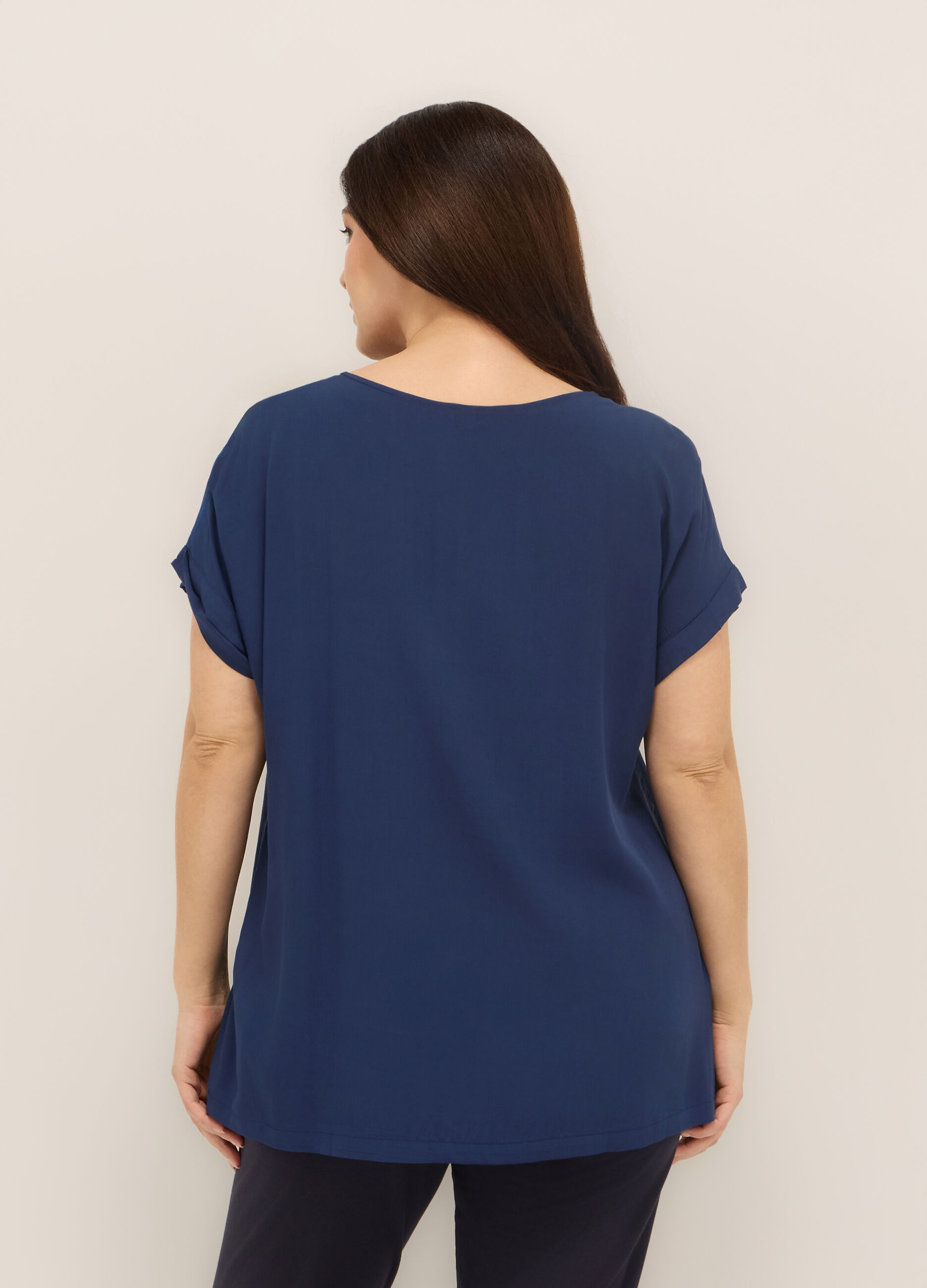 T-shirt in jersey di pura viscosa donna_1