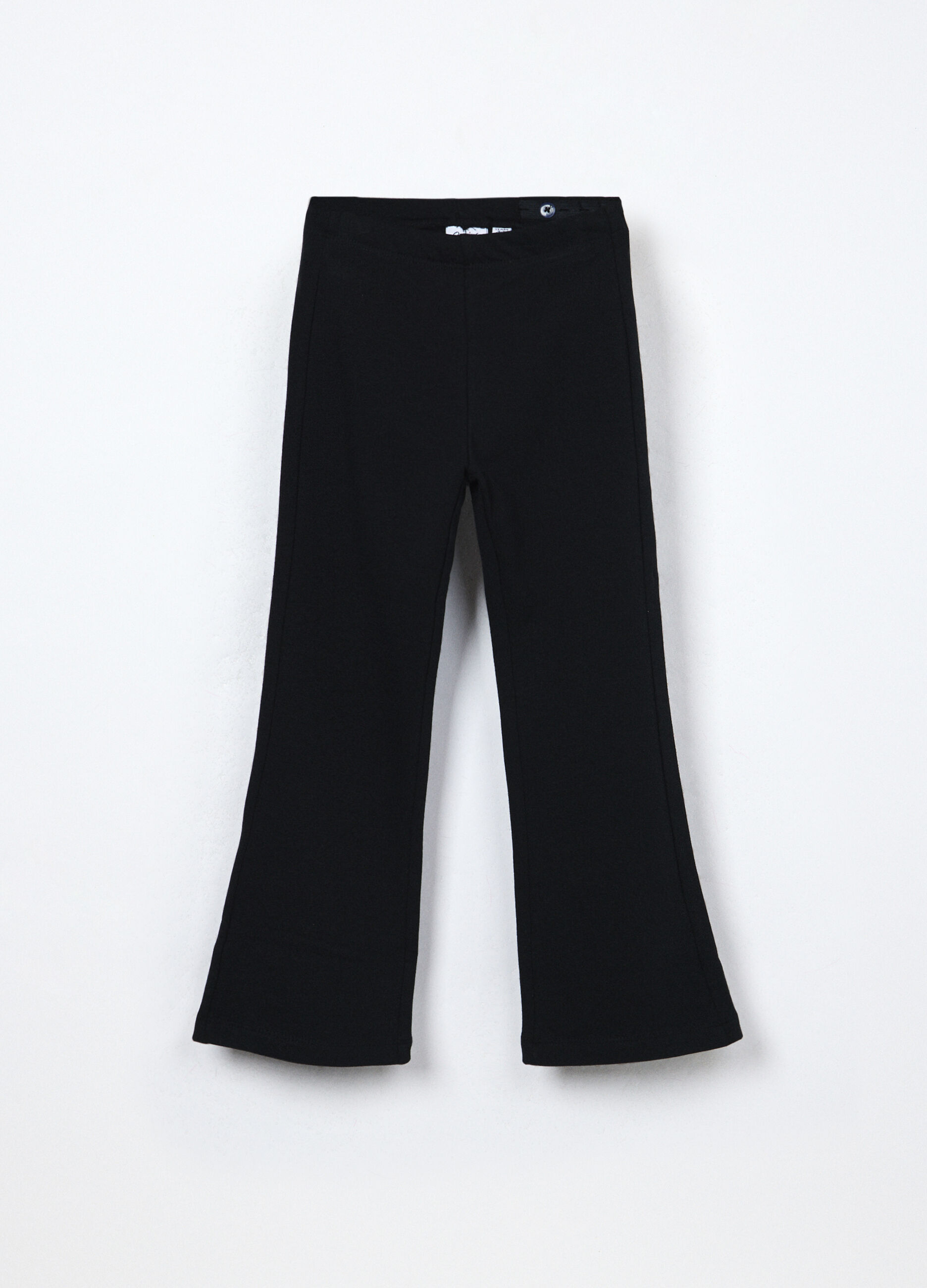 Pantaloni flare fit in cotone stretch bambina_0
