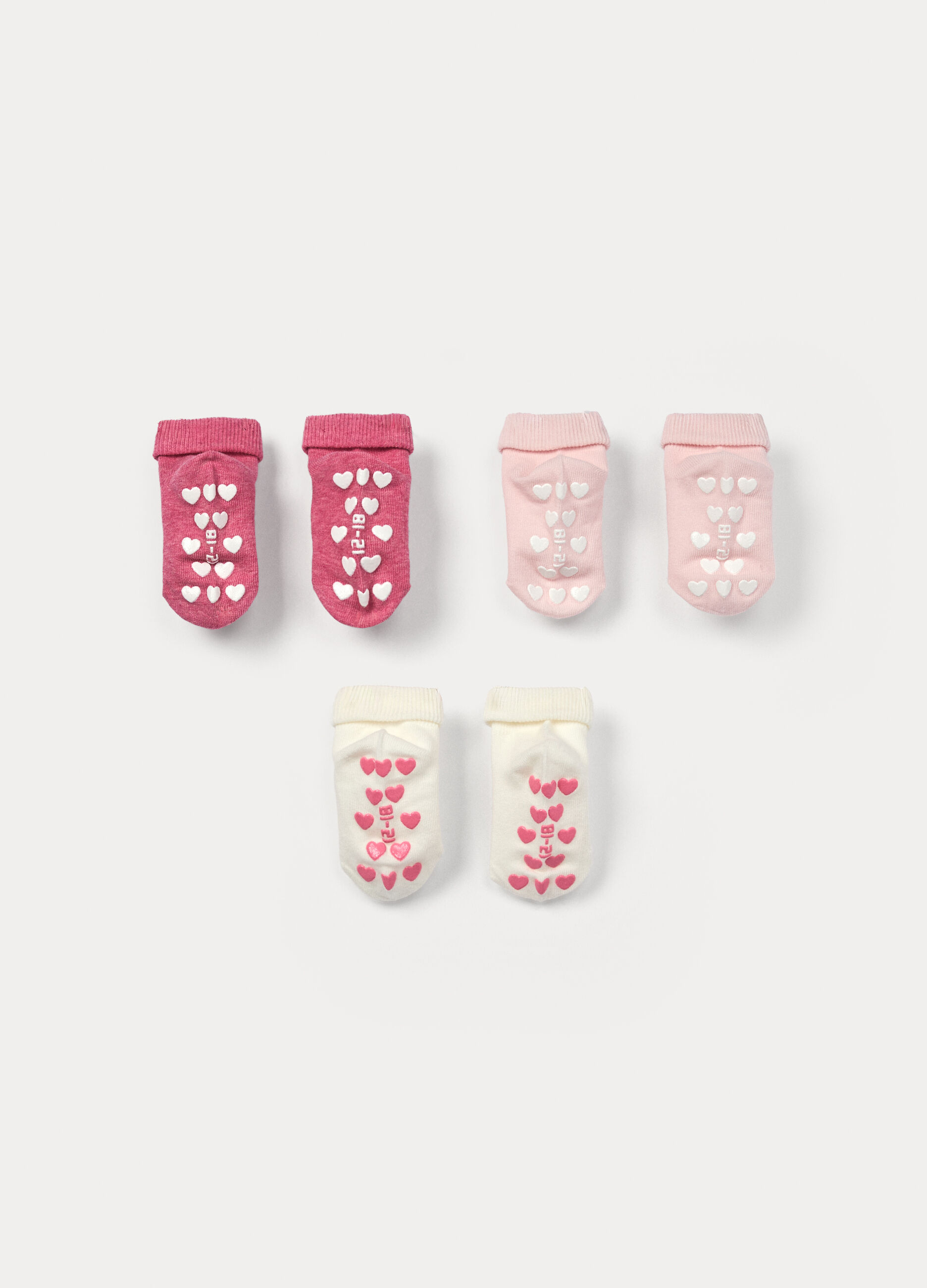 Pack 3 calze antiscivolo misto cotone stretch_1