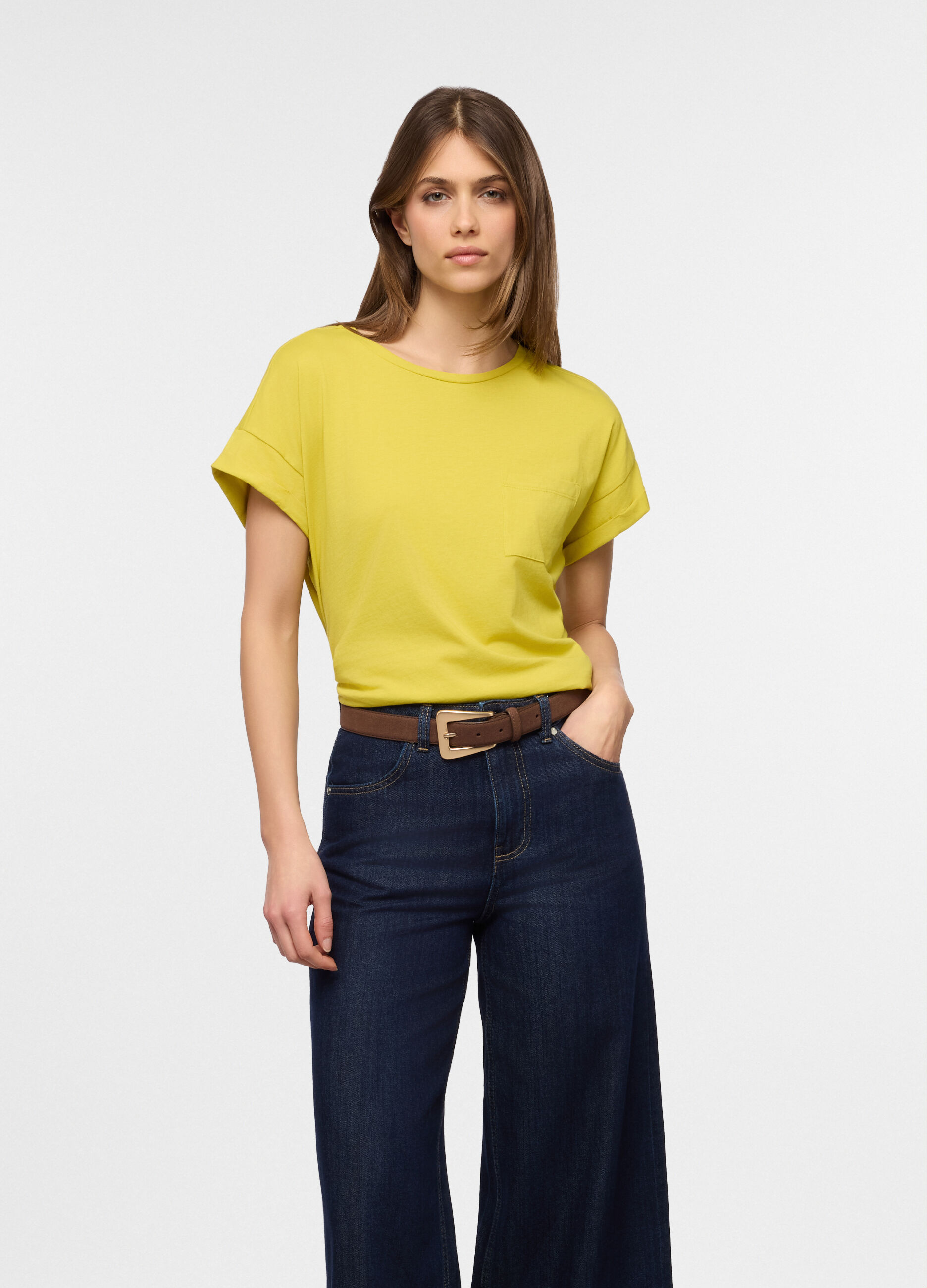 T-shirt girocollo donna_0