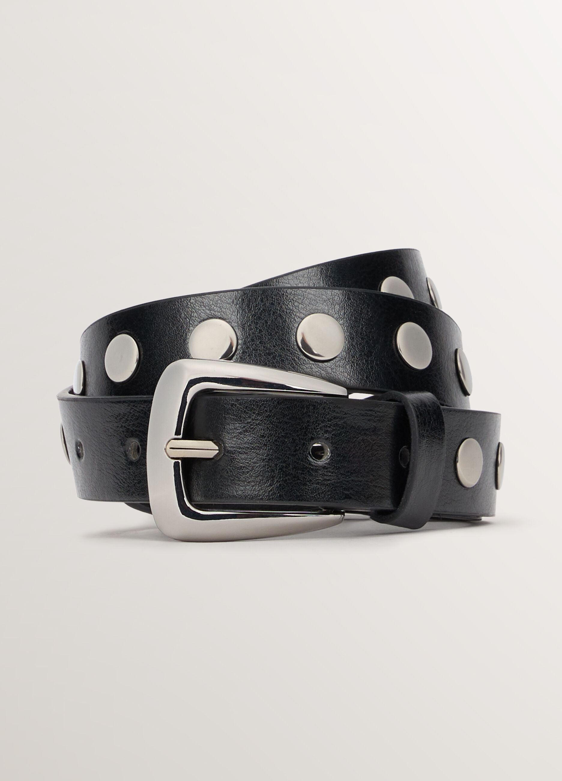 Cintura in eco pelle con borchie donna_0