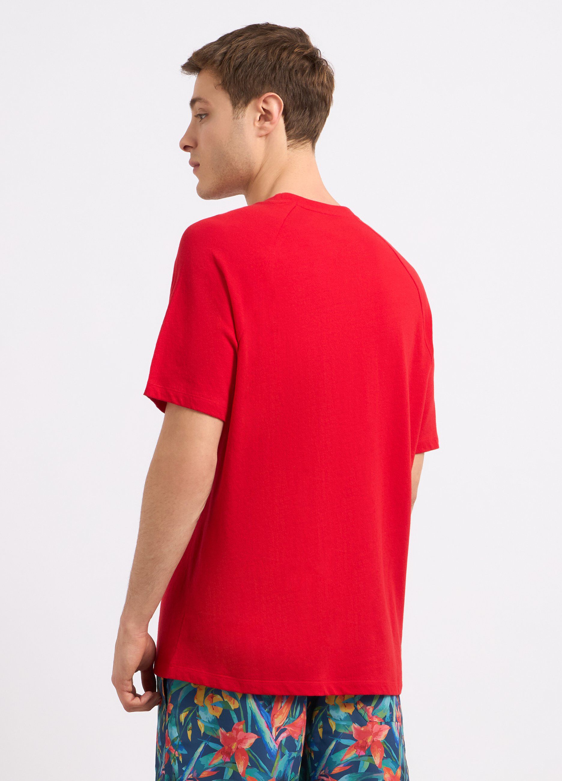 T-shirt in misto lino uomo_1