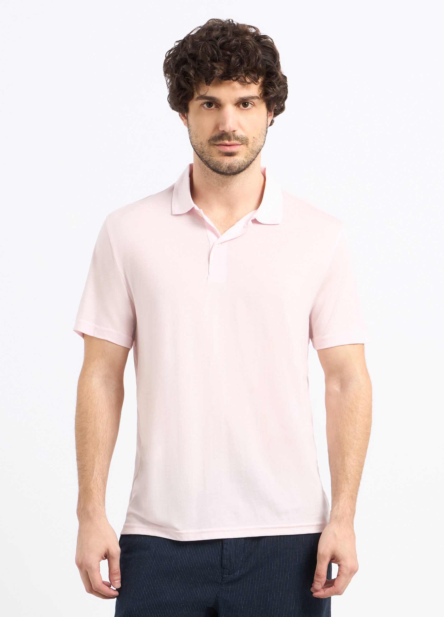 Polo in pura lyocell uomo_0