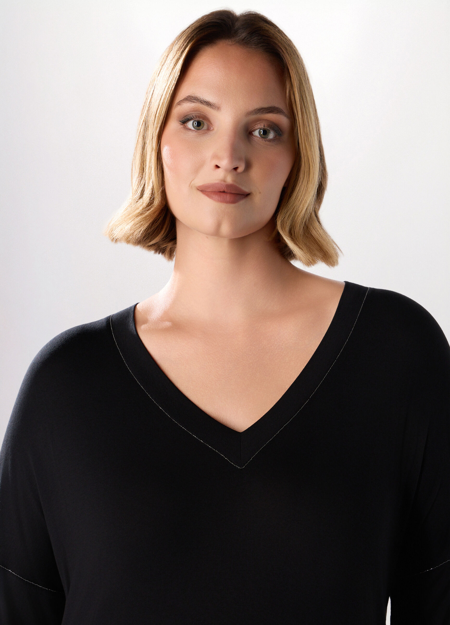 T-shirt in viscosa stretch donna curvy_2