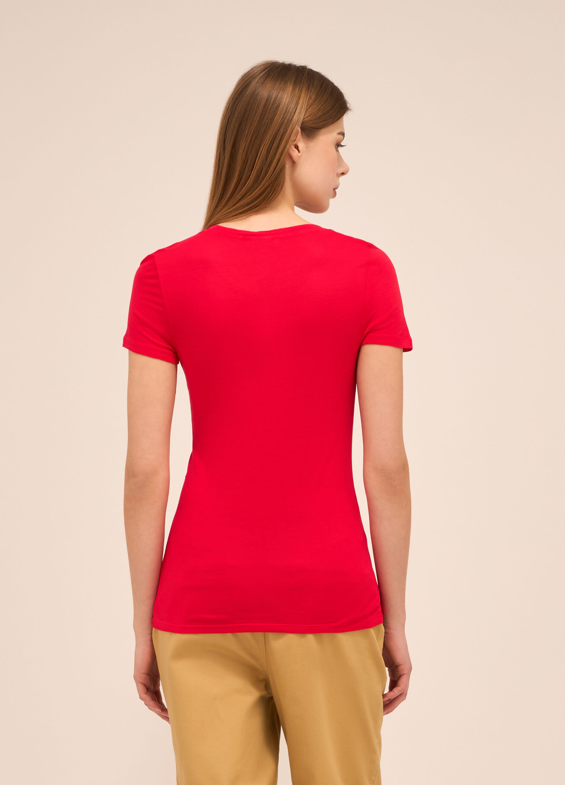 T-shirt in pura viscosa donna_1