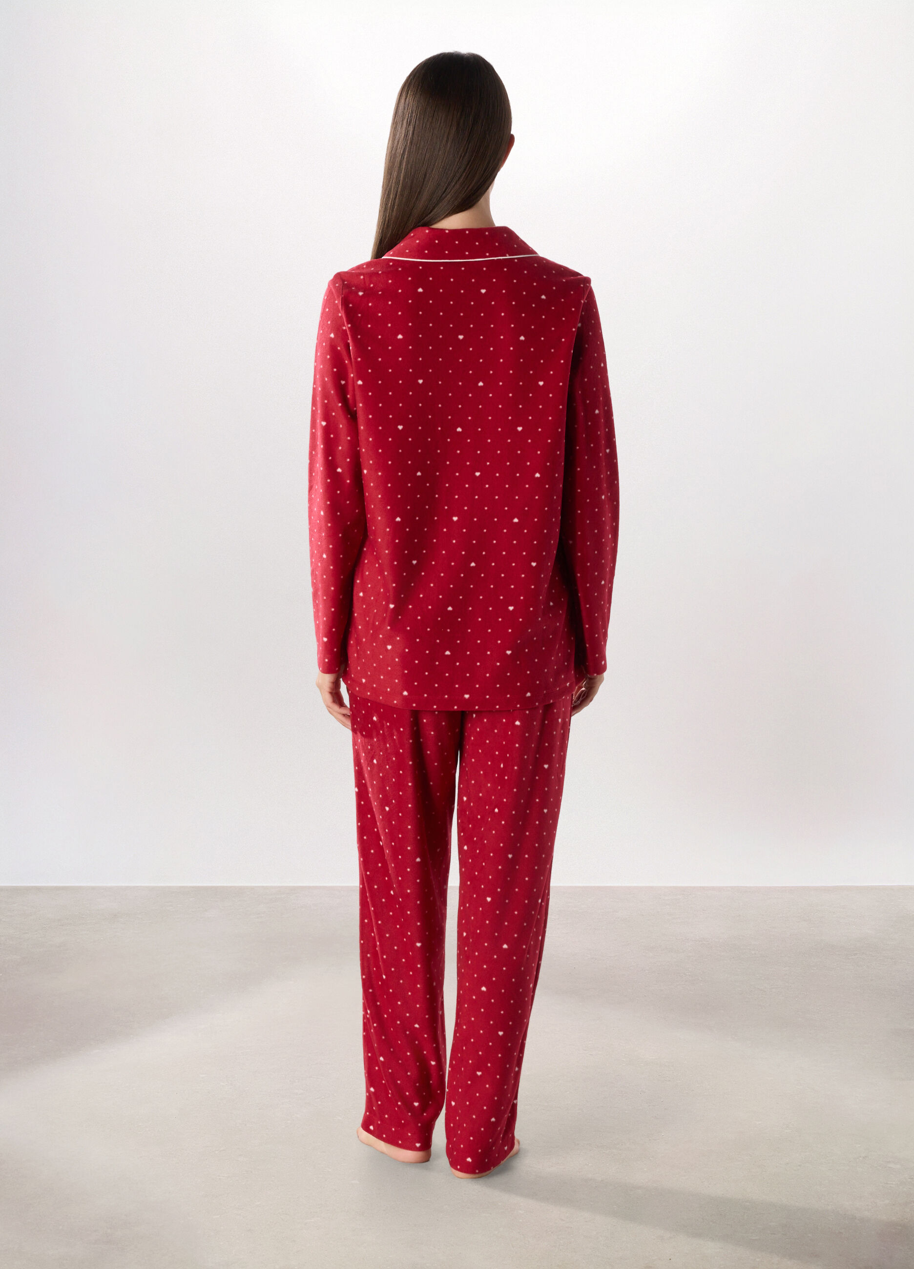 Set pigiama lungo in micropile donna_1