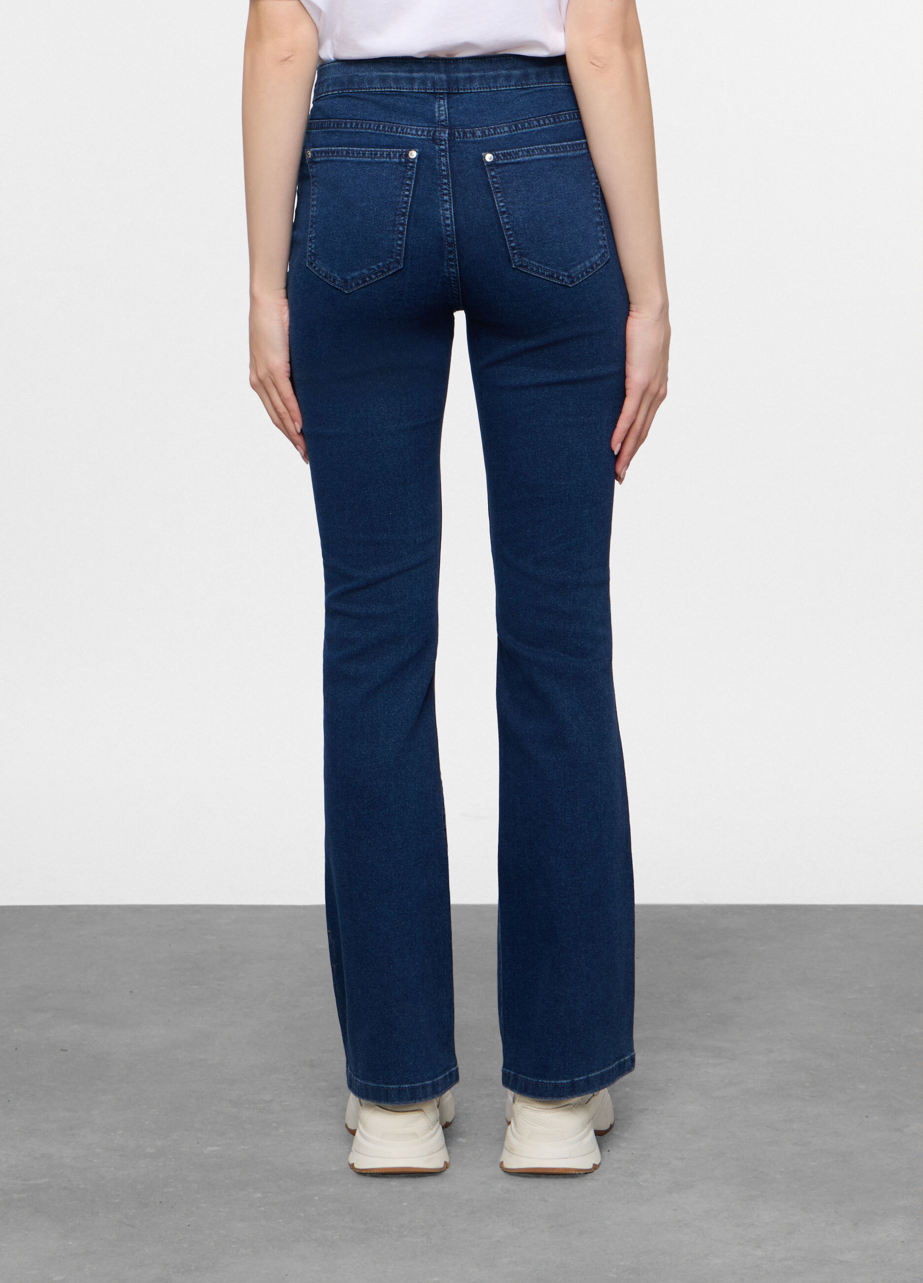 5 Tasche fit Flare in denim stretch donna_2