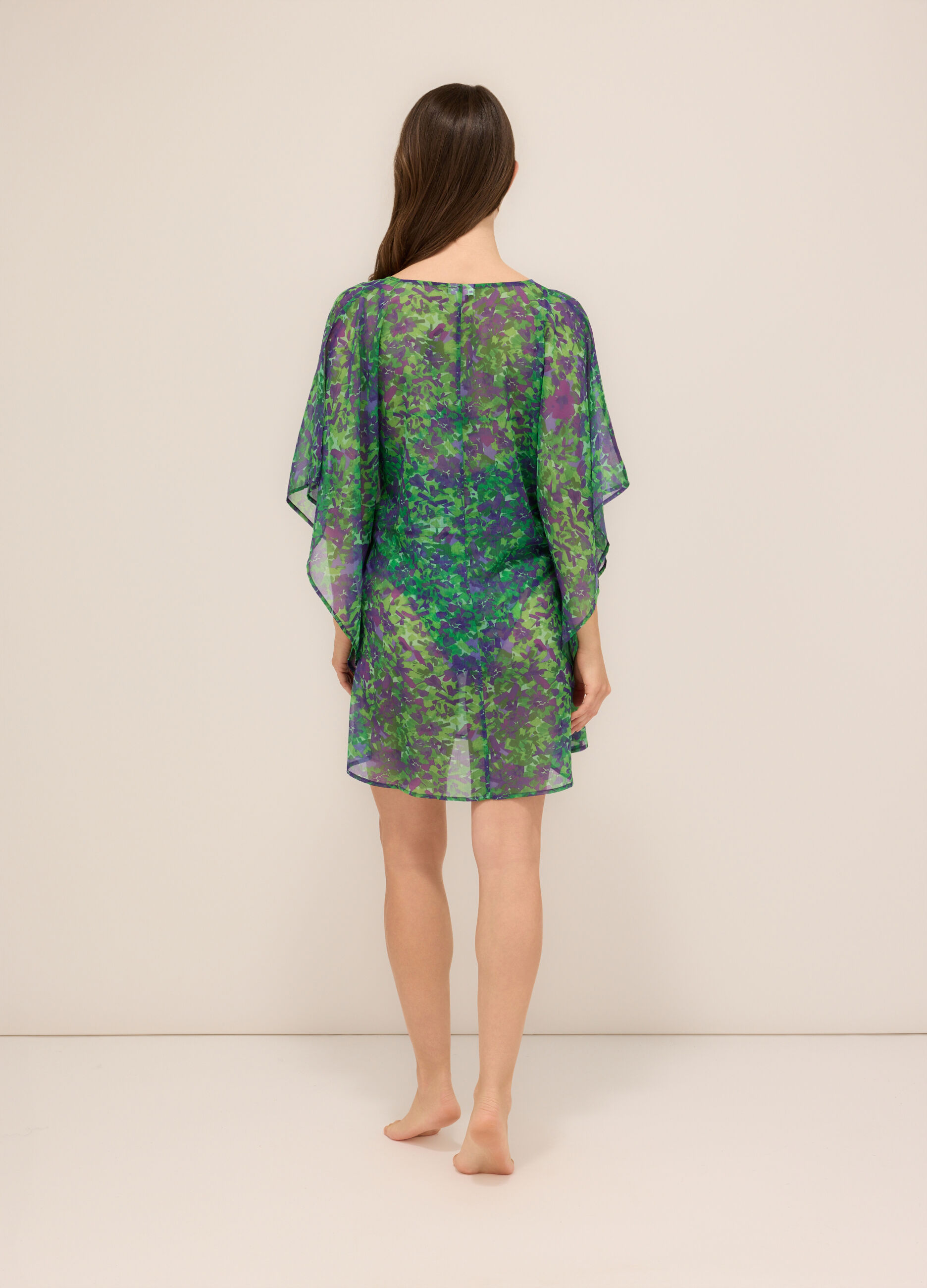 Copricostume in chiffon donna_1