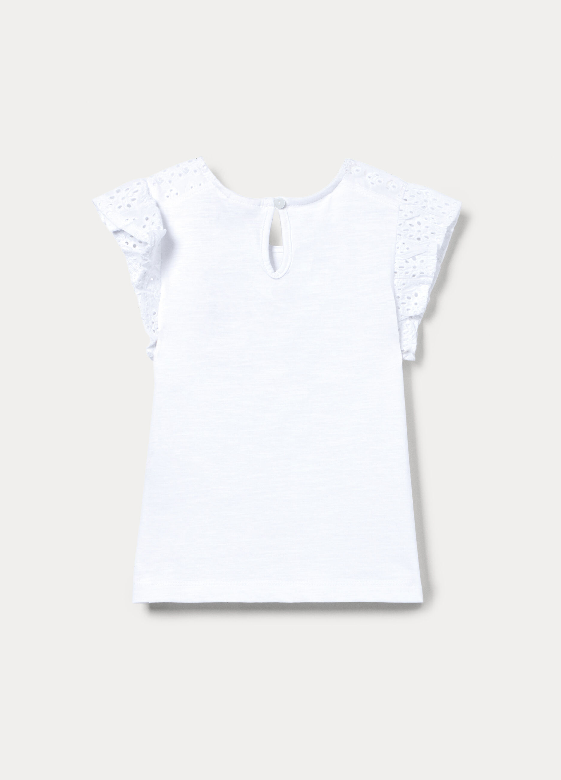 Canotta in jersey di cotone slub bambina_1