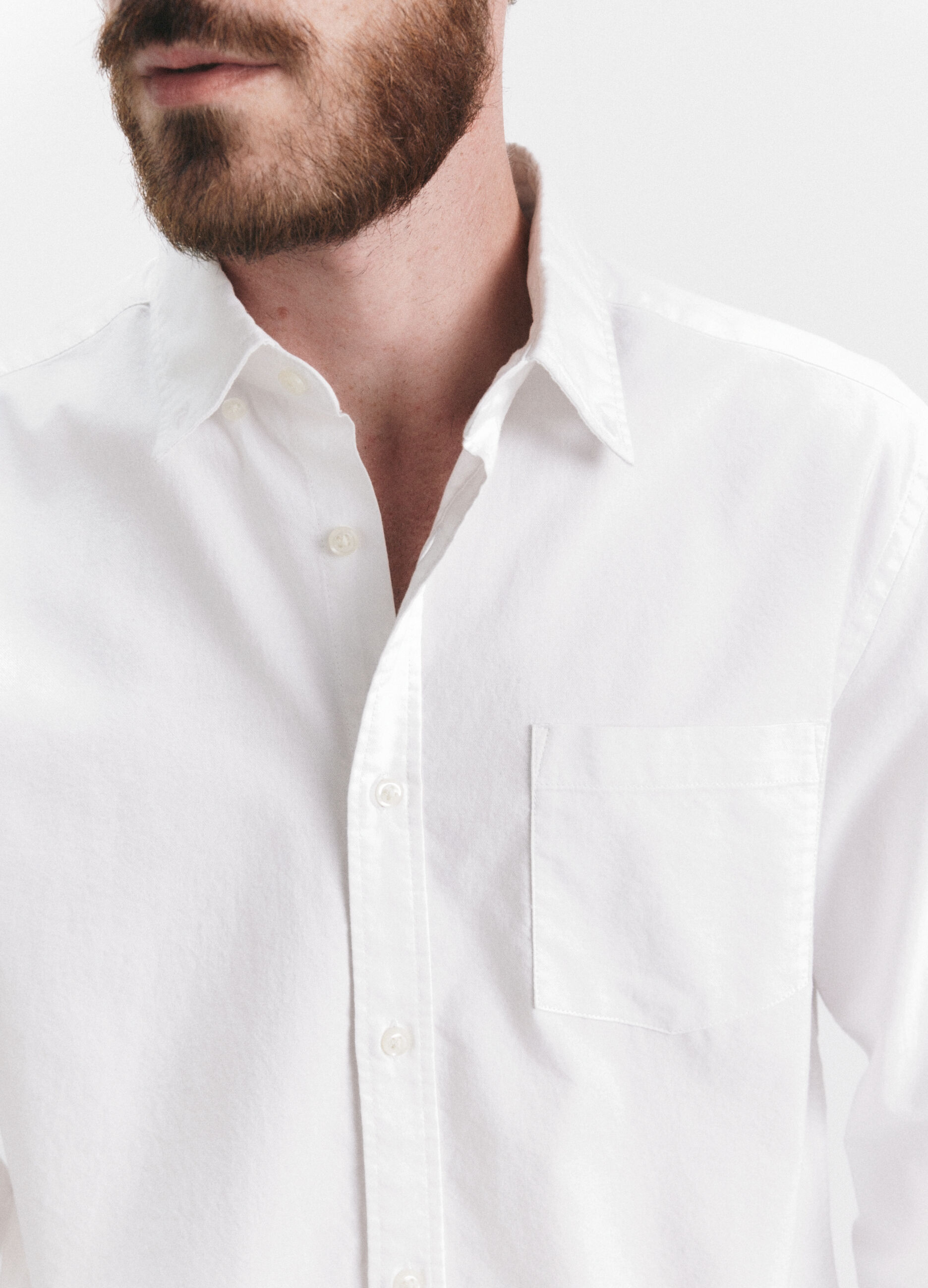 Camicia regular fit colletto button down in cotone uomo_4