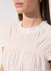 Blusa arricciata in punto smock donna_3