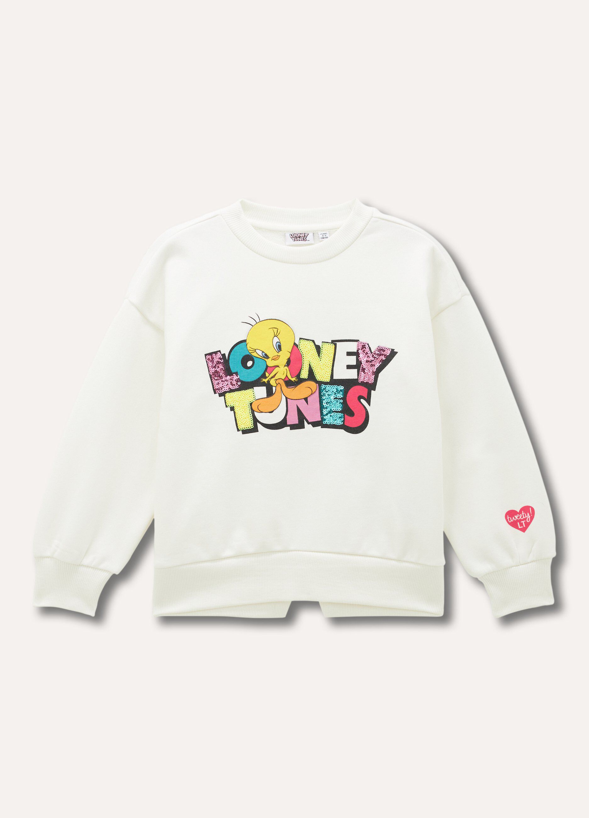 Felpa Looney Tunes con paillettes bambina