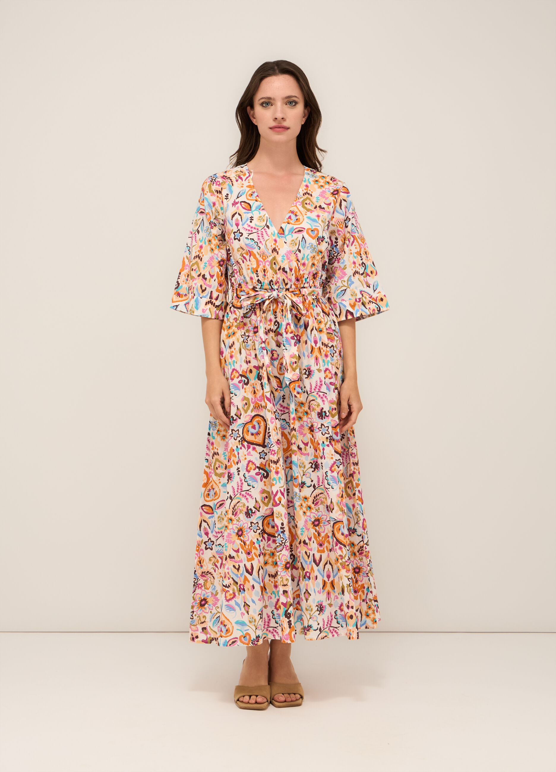 Abito in puro cotone voile donna_0