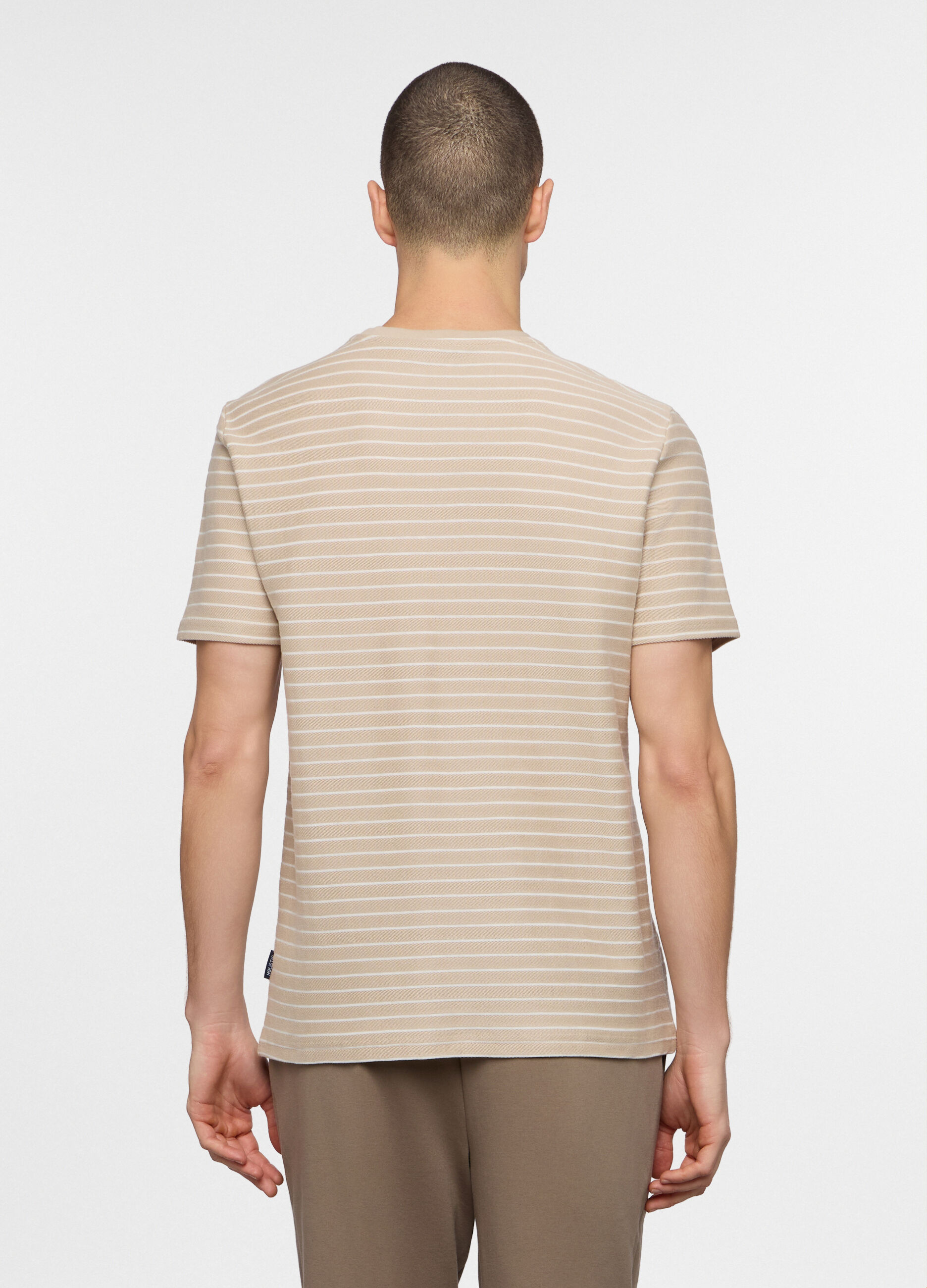 T-shirt in cotone a righe uomo_1