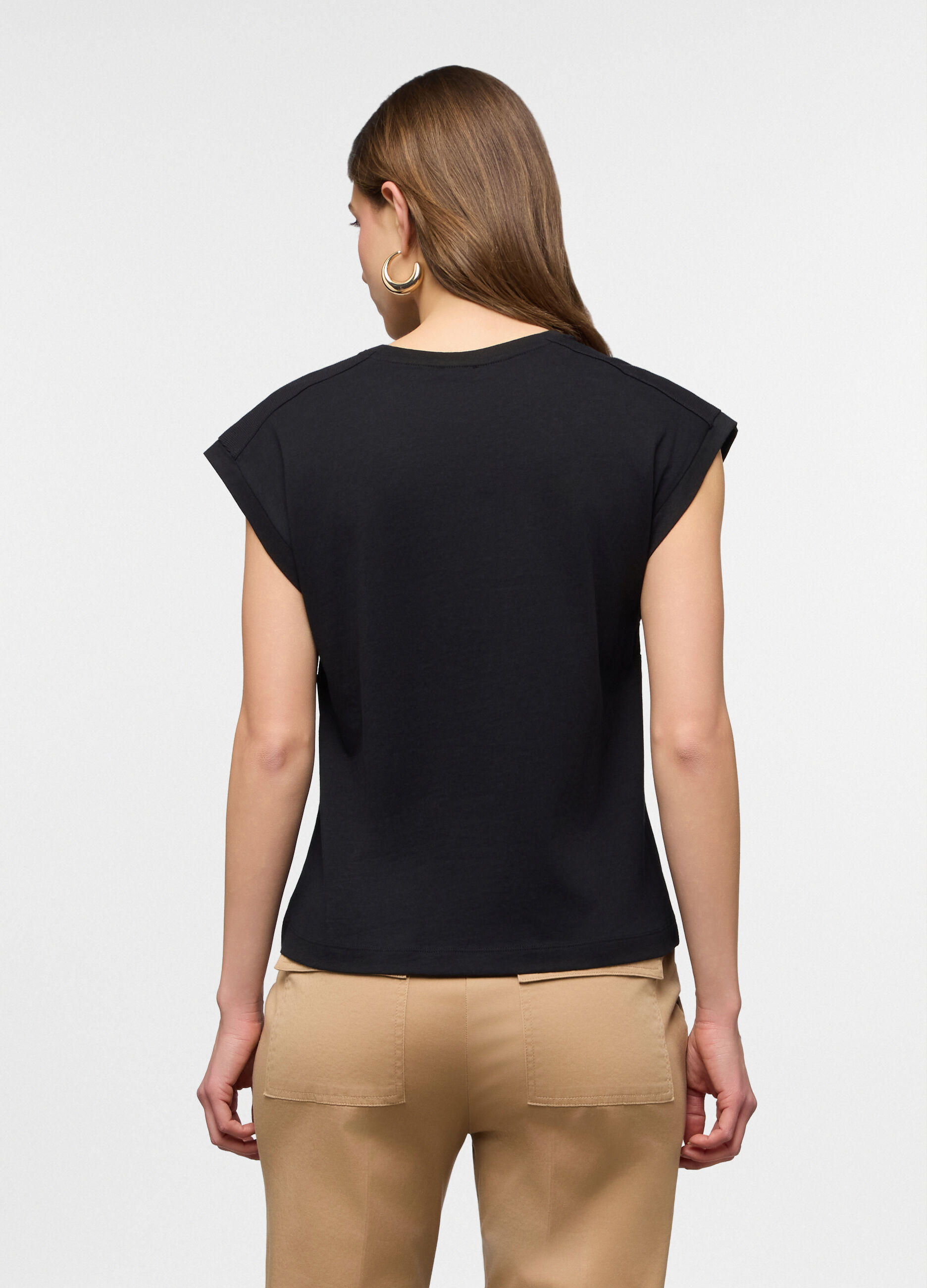 T-shirt girocollo donna_1