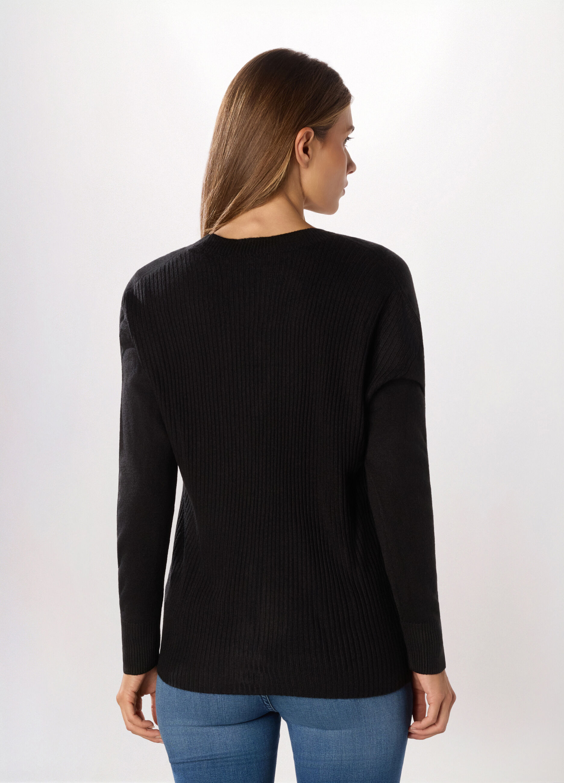 Cardigan con scollo a V donna_1