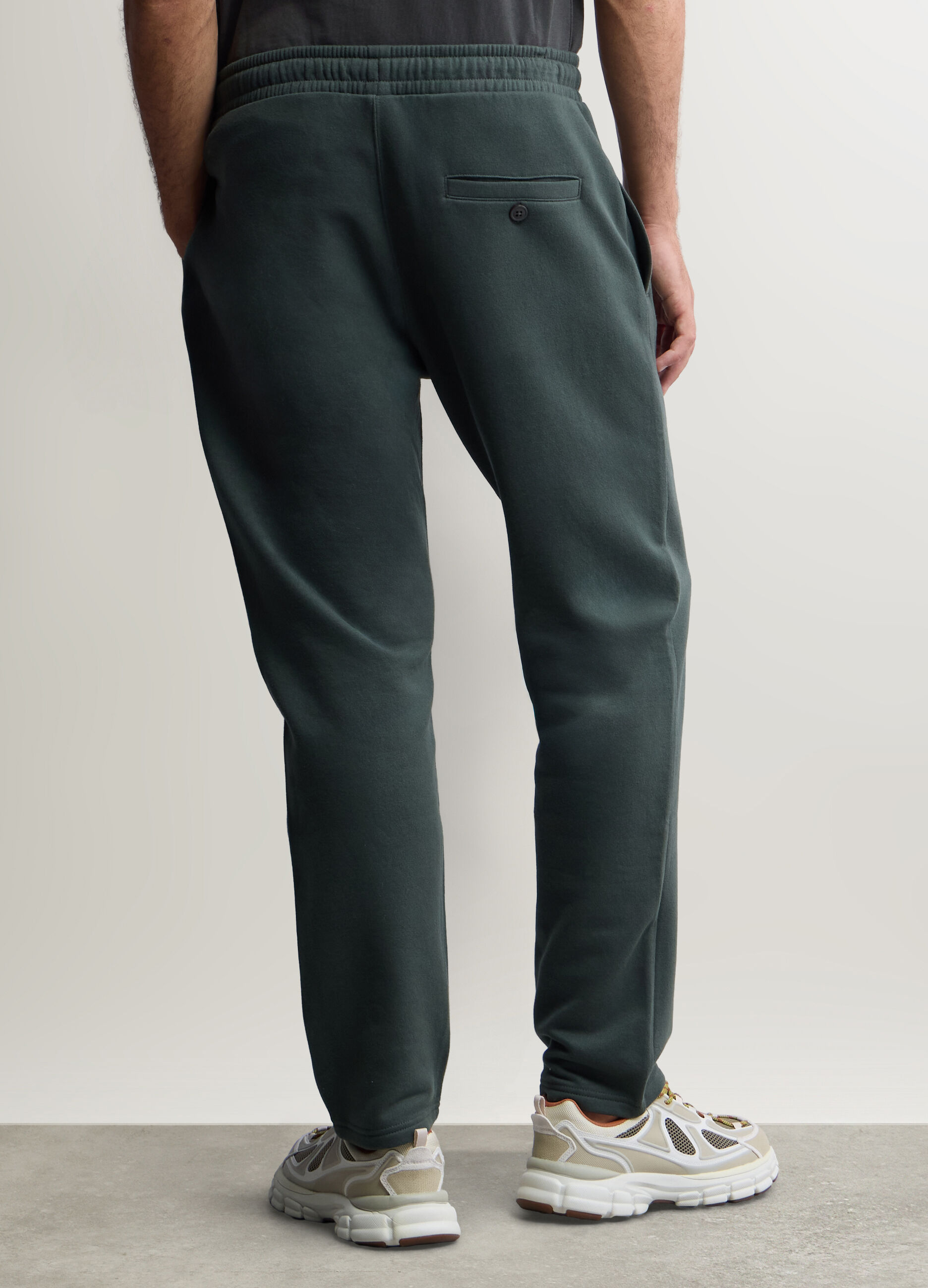 Jogger in felpa misto cotone uomo_2