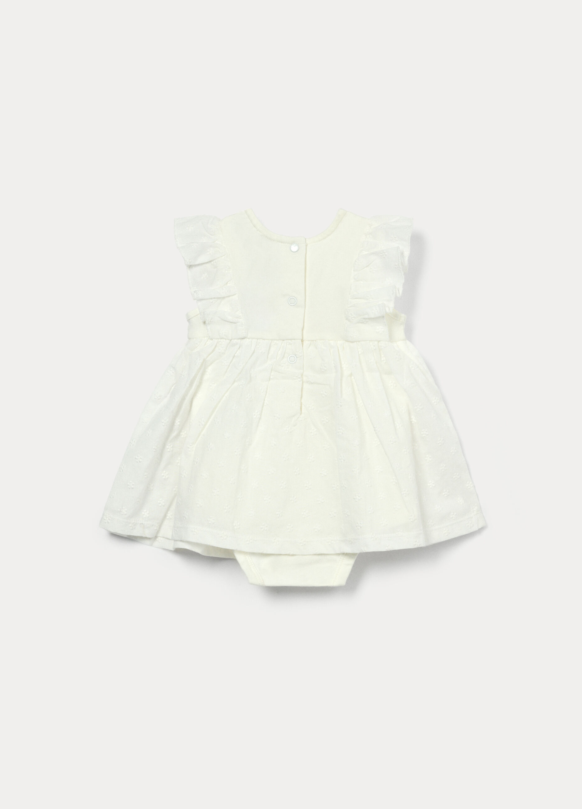 Vestito-body in jersey di cotone stretch neonata_1