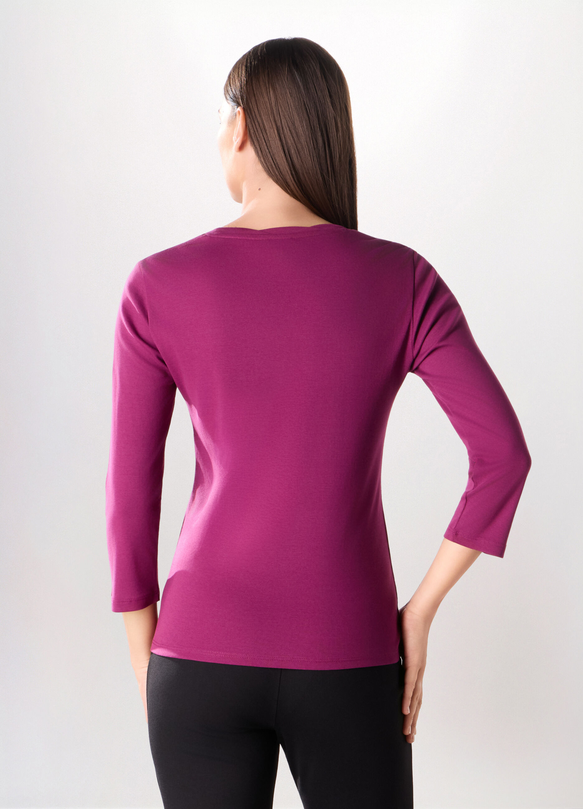 T-shirt in puro cotone donna_1