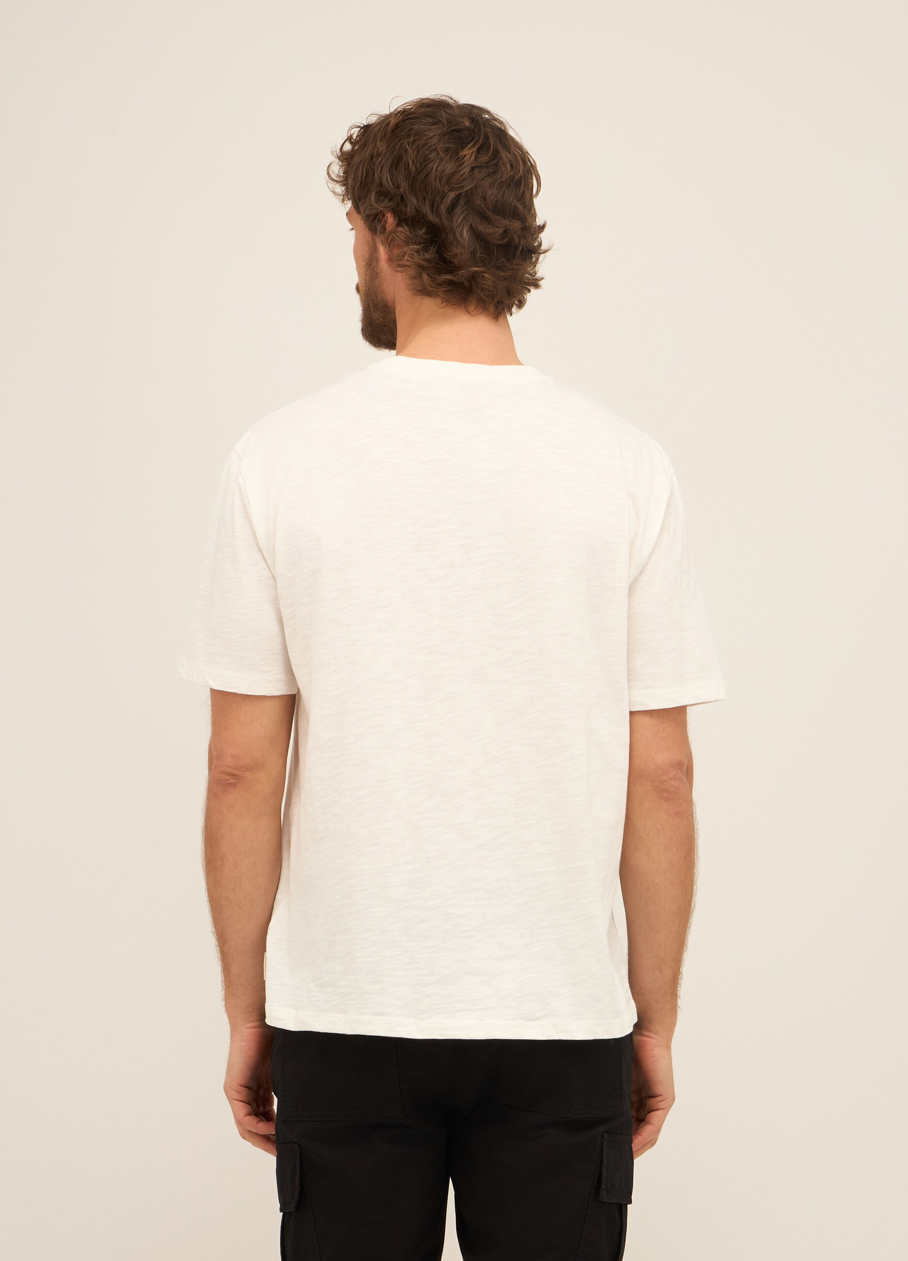 T-shirt in puro cotone con logo uomo_1