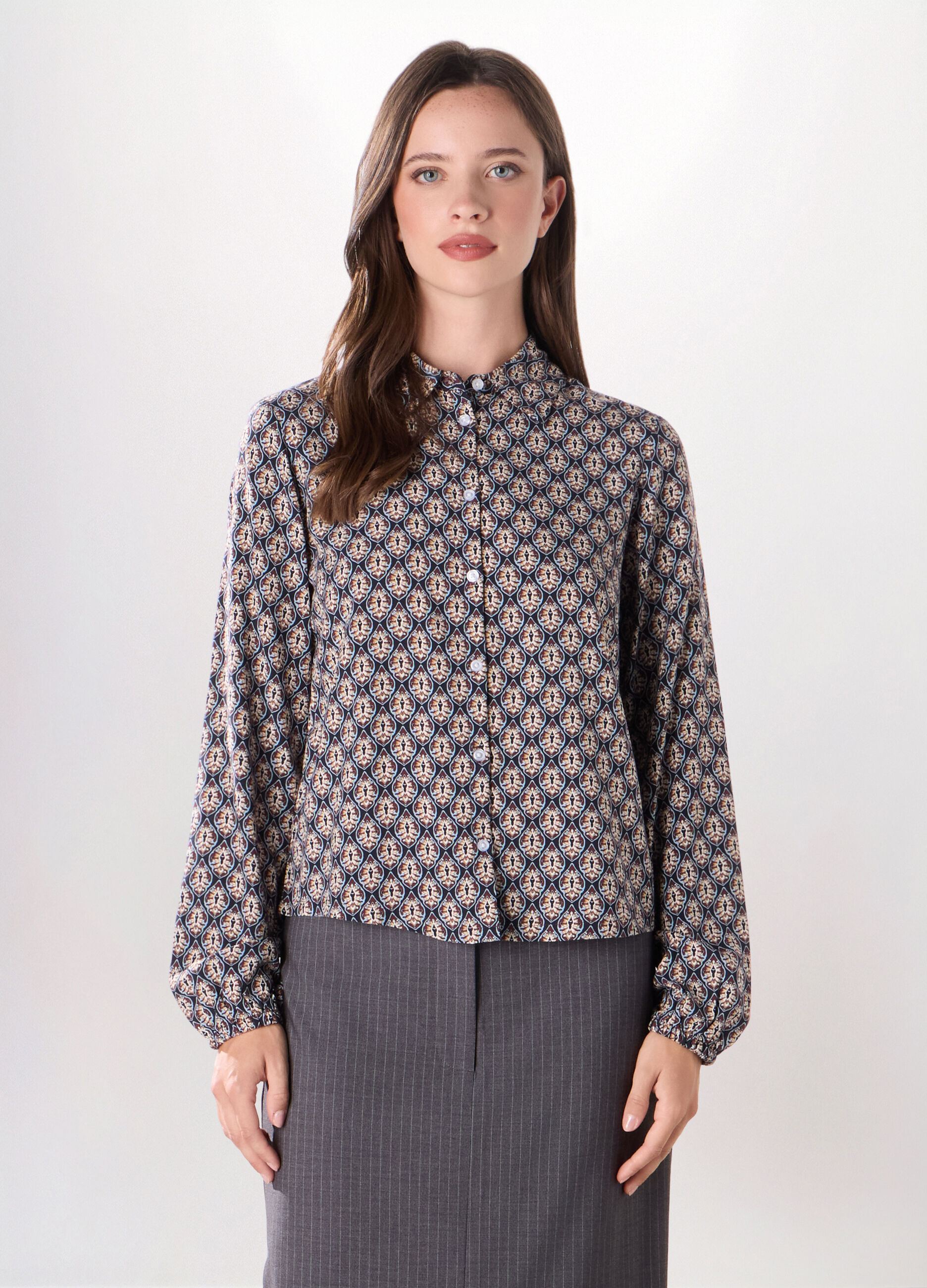 Camicia in pura viscosa donna_0