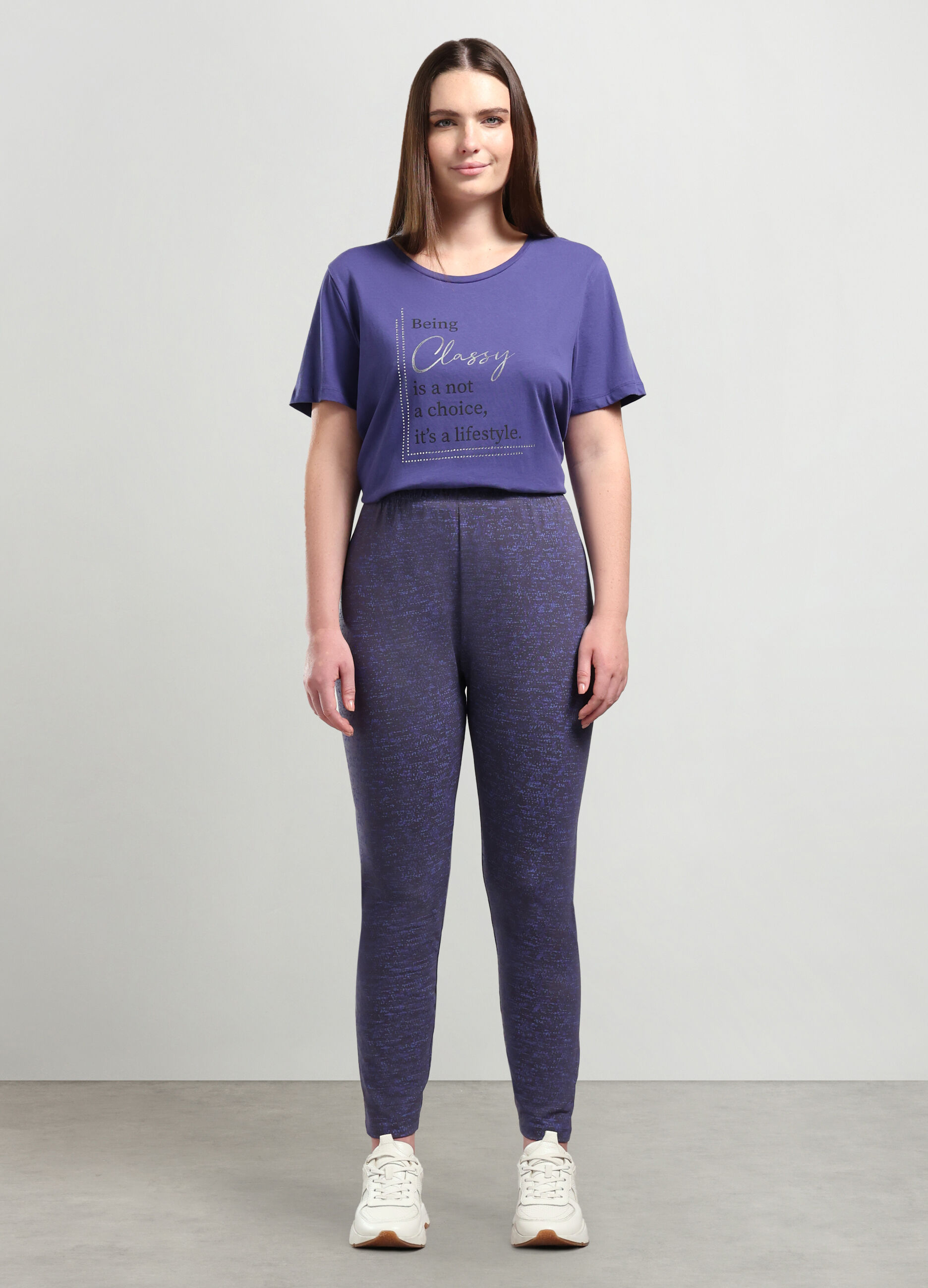 Leggings in cotone stretch donna curvy_0