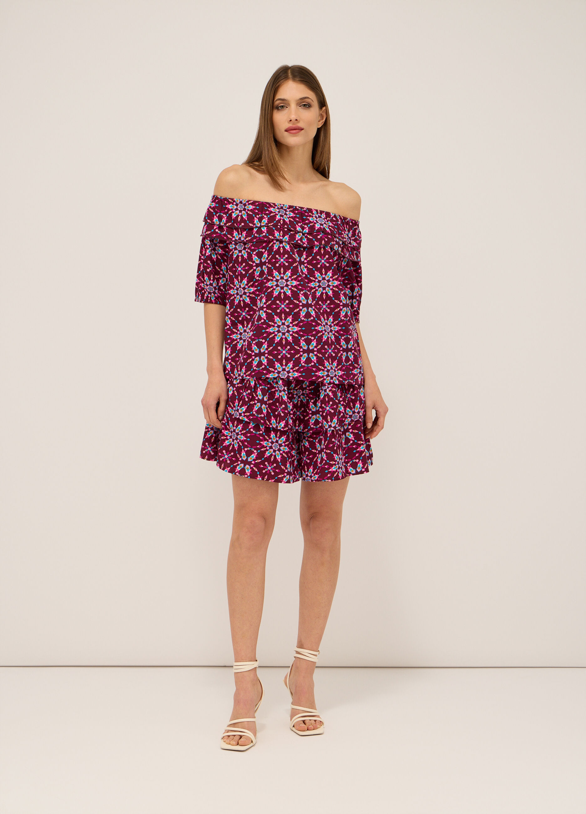 Shorts con stampa donna_0