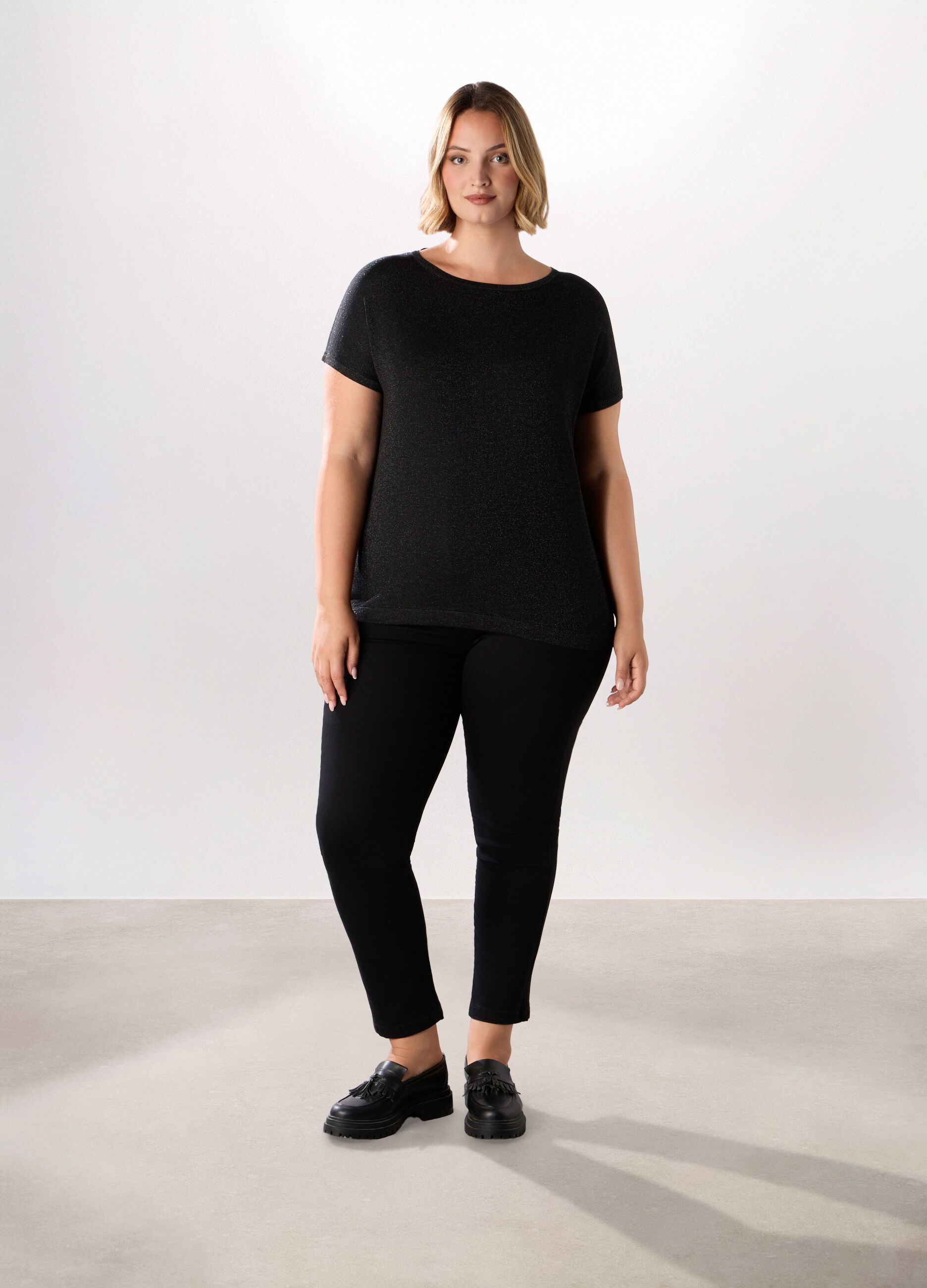 Jeans skinny fit in denim stretch donna curvy_0