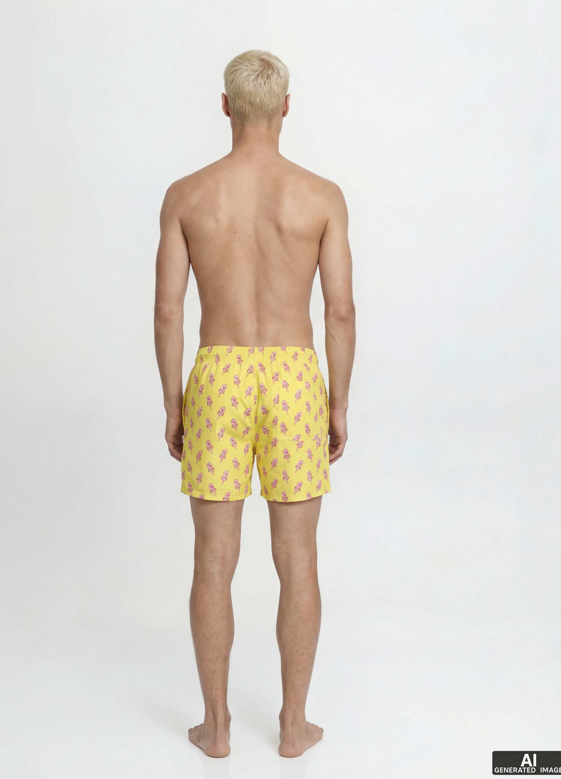 Boxer mare con stampa uomo_2