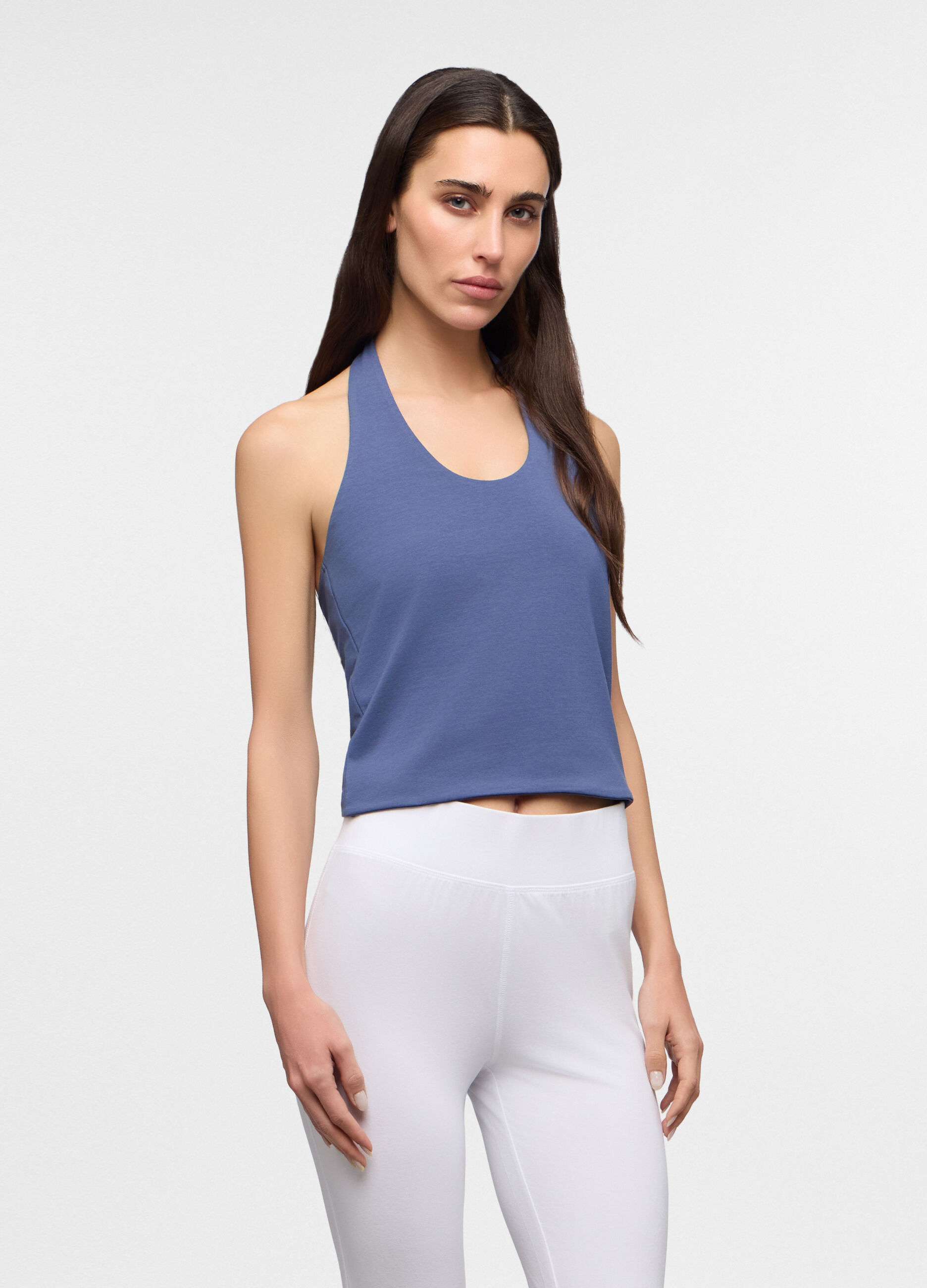 Top con scollo all'americana donna_0