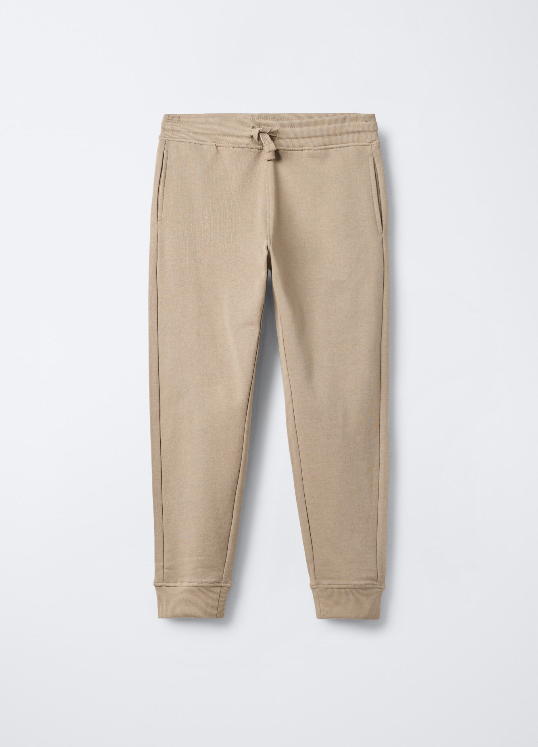 Jogger in puro cotone garzato Fit Regular ragazzo_0