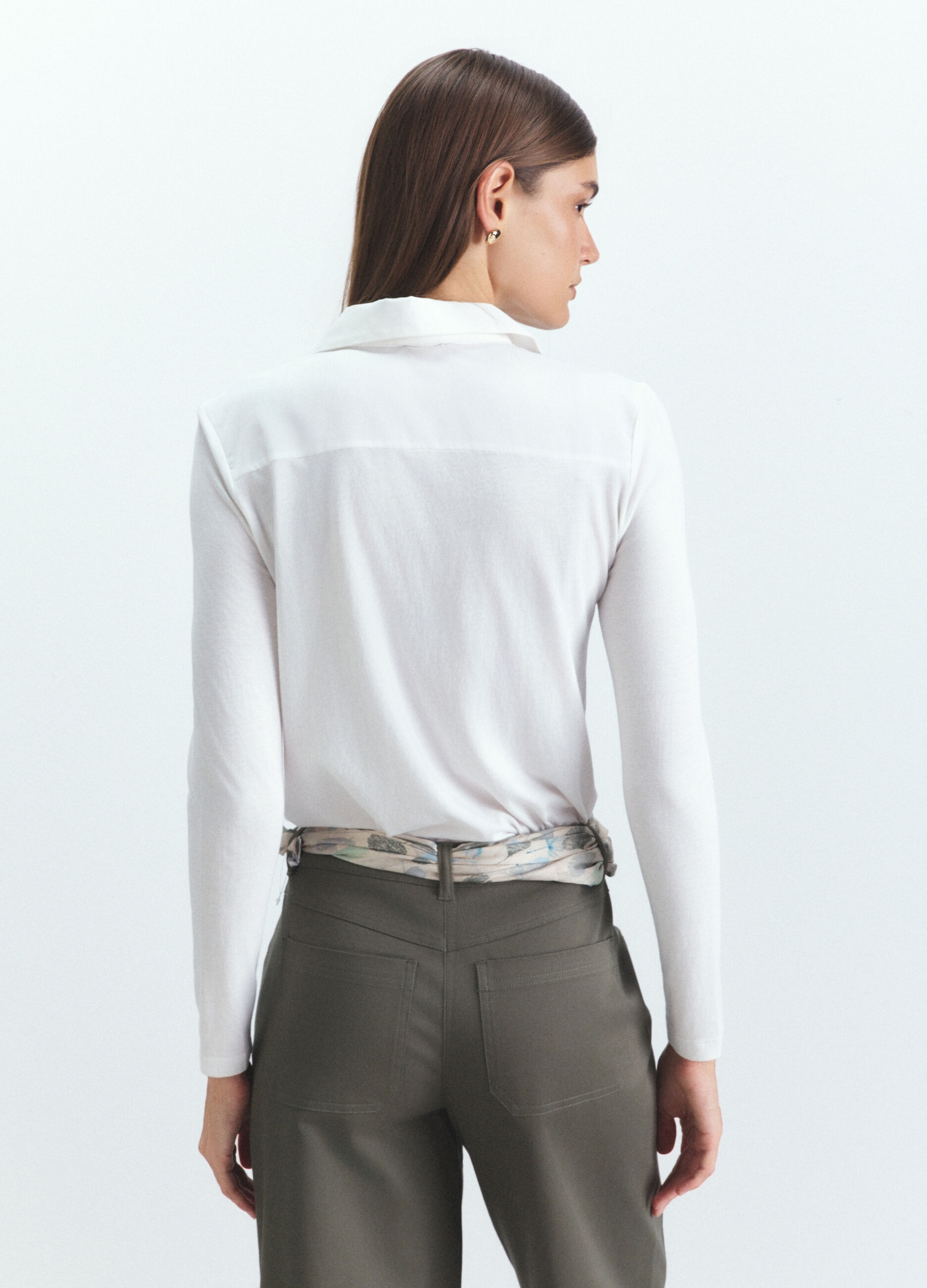 T-shirt incrociata donna_2