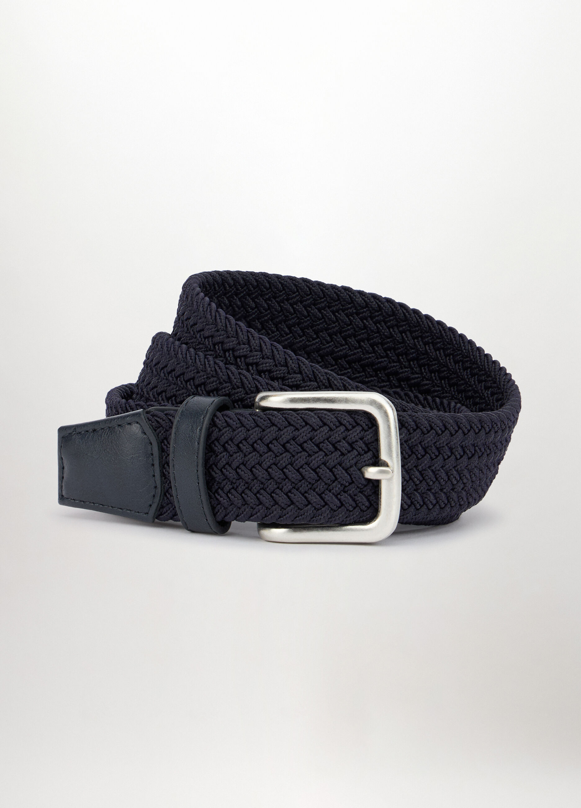 Cintura intrecciata con inserti in ECOpelle uomo_0