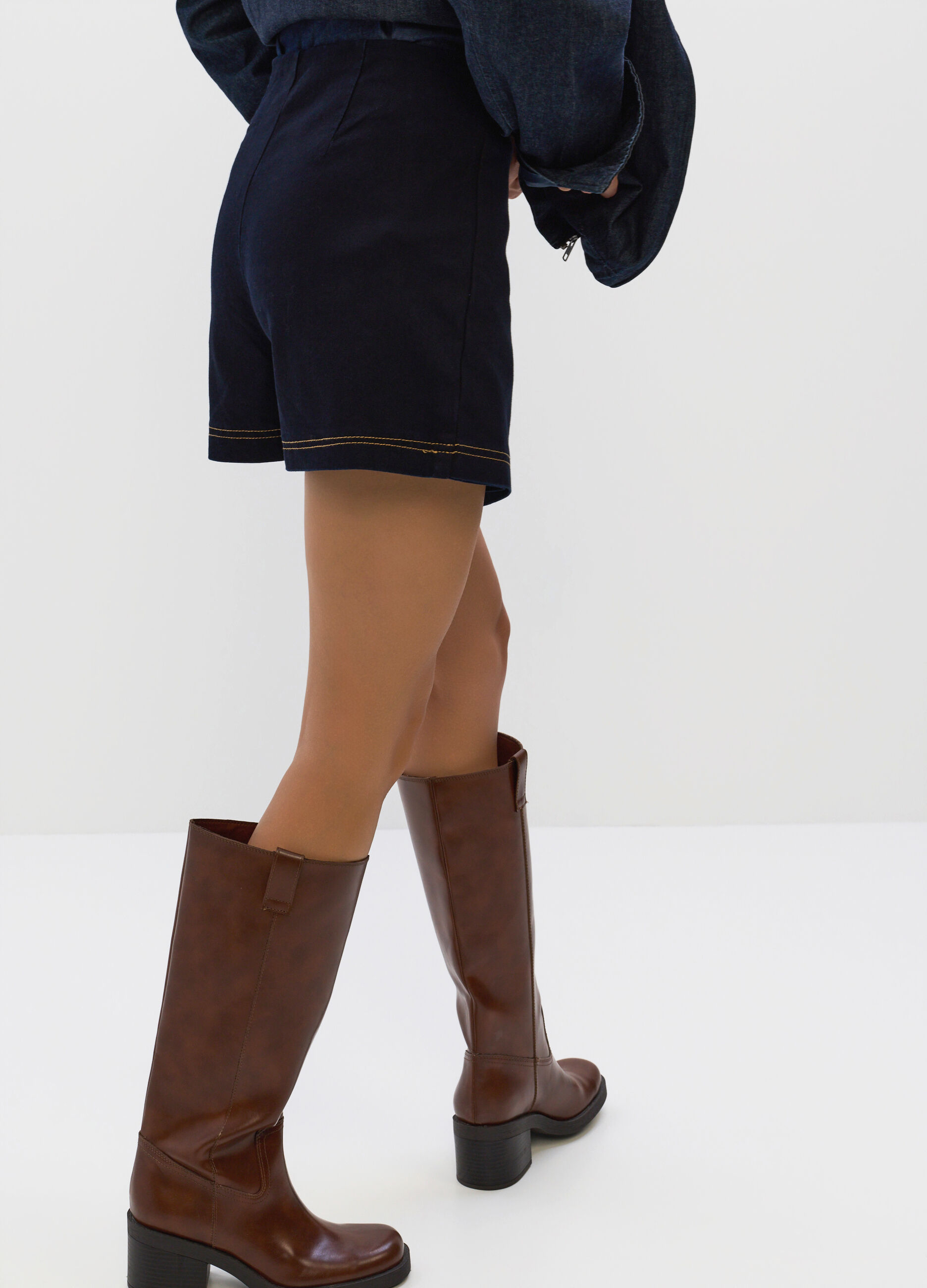Mini donna in denim stretch donna_3