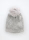 Berretto tricot con pon pom donna_0