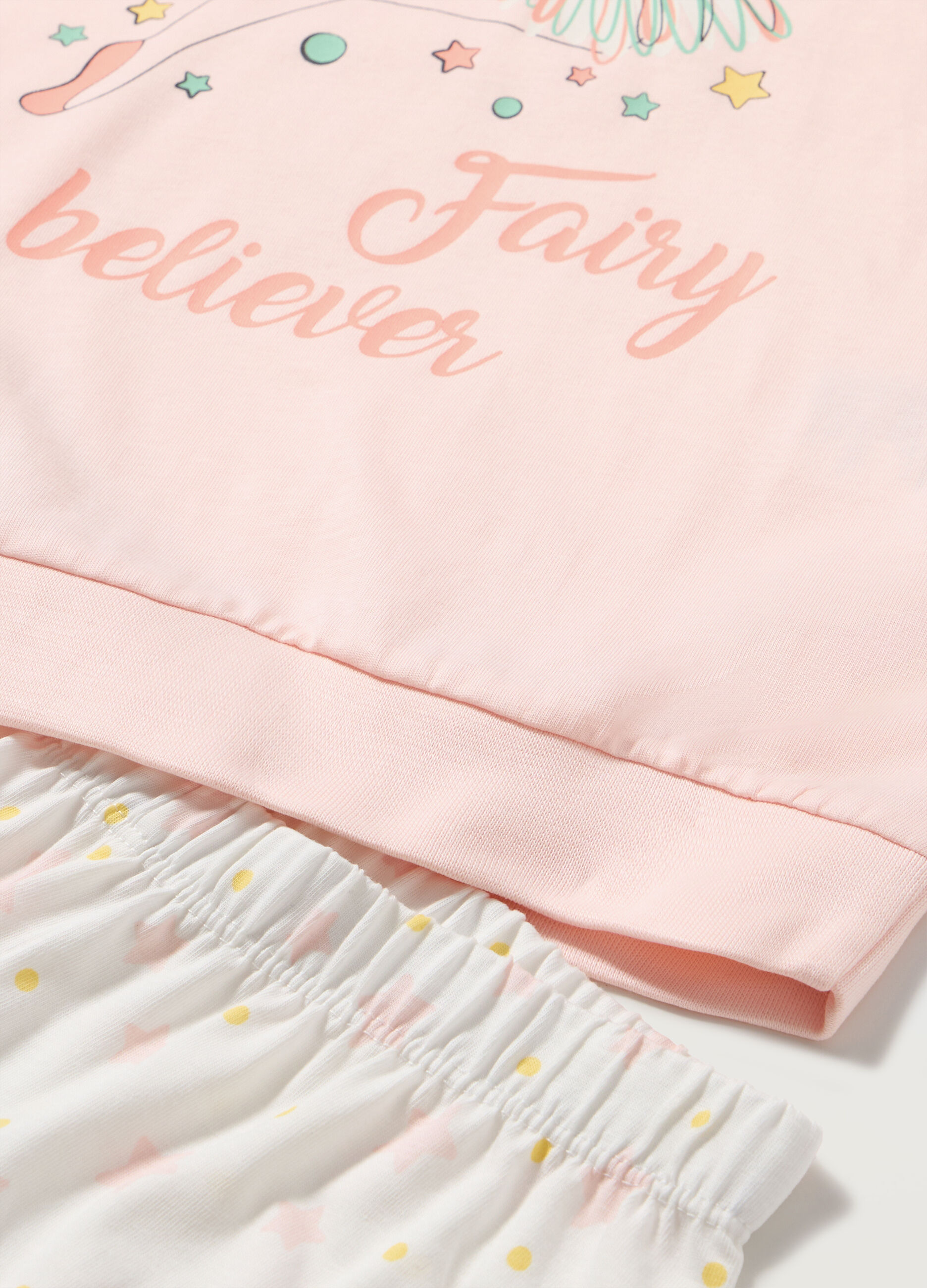 Pigiama lungo in puro cotone bambina_1