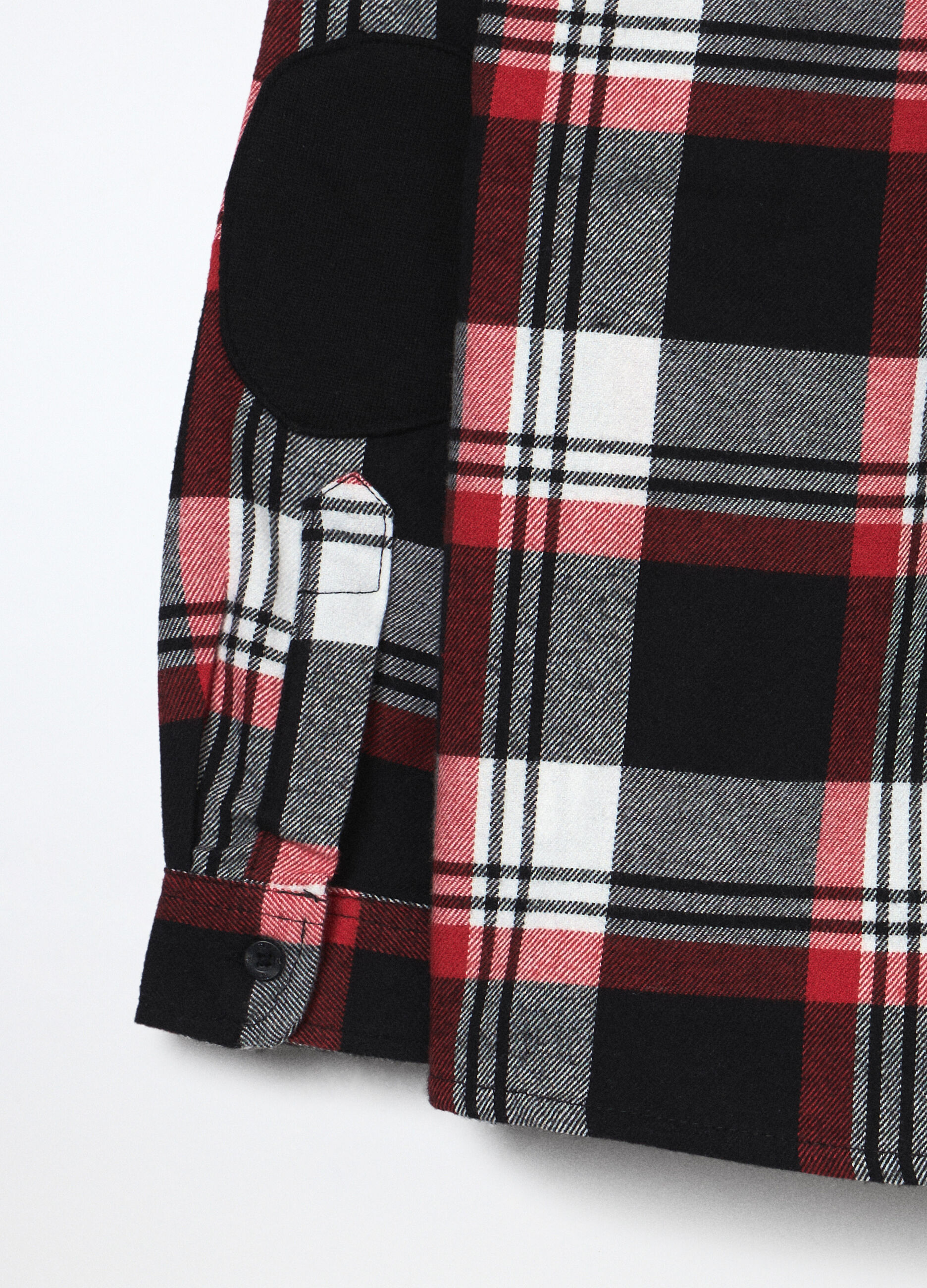 Camicia a quadri in flanella di puro cotone bambino_2
