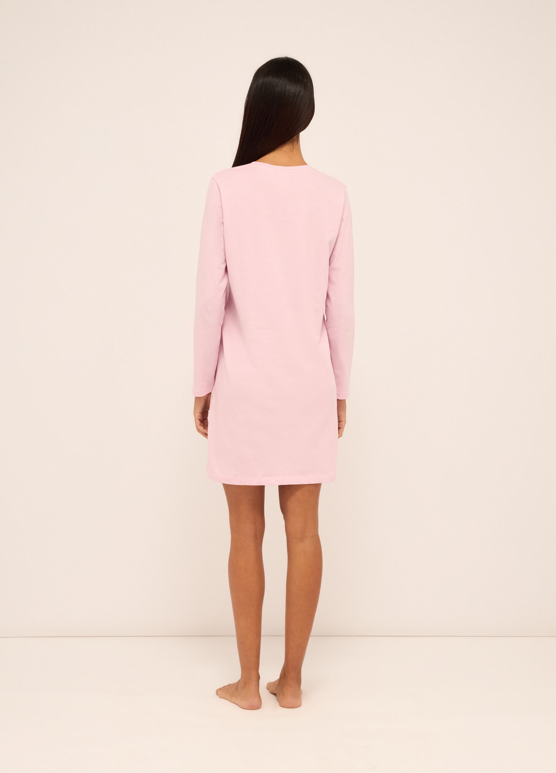 Camicia da notte in puro cotone donna_1