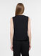 Blusa fit regular con scollo rotondo voile misto lino donna_1