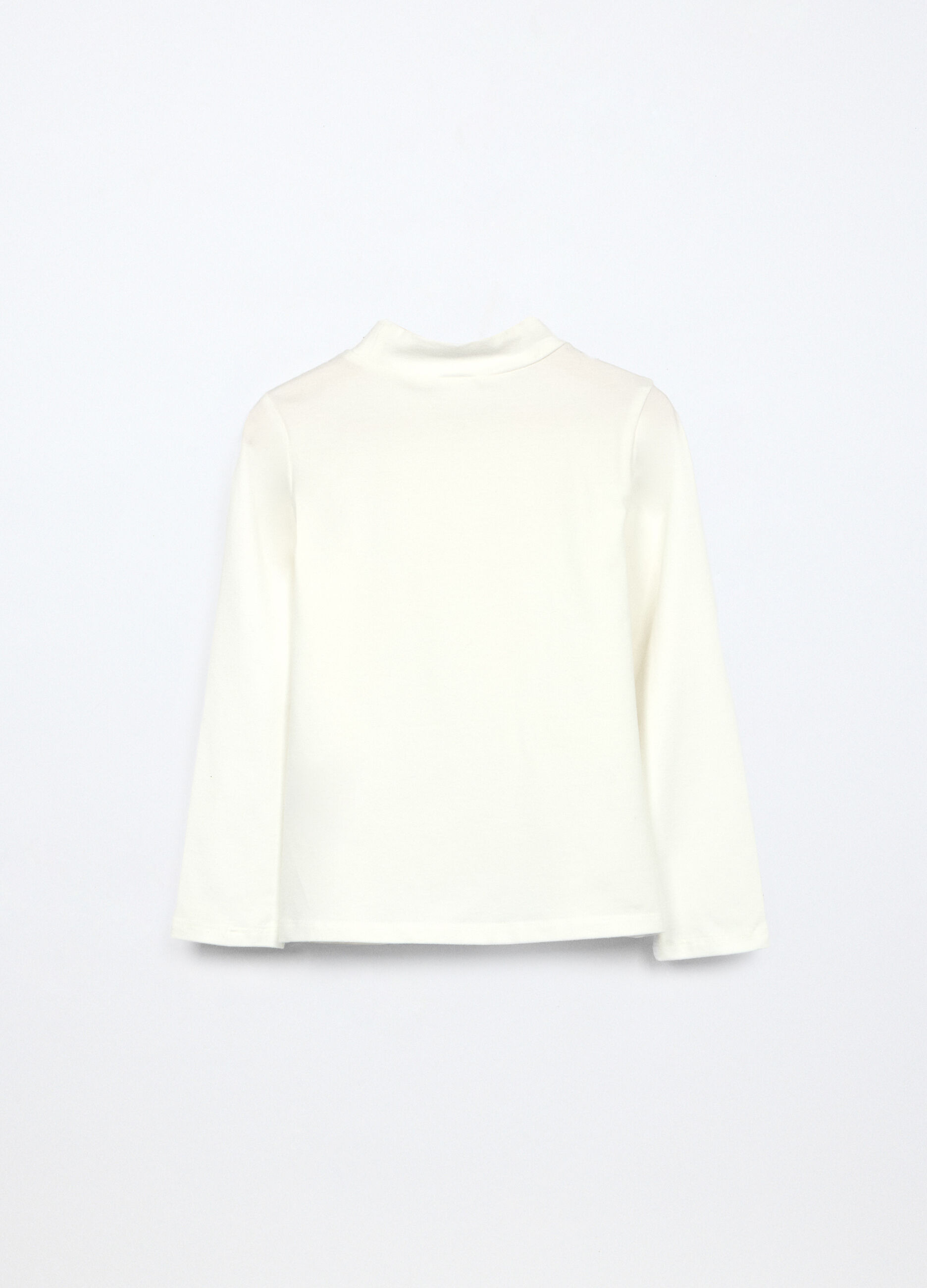 Lupetto in jersey di cotone stretch bambina_1