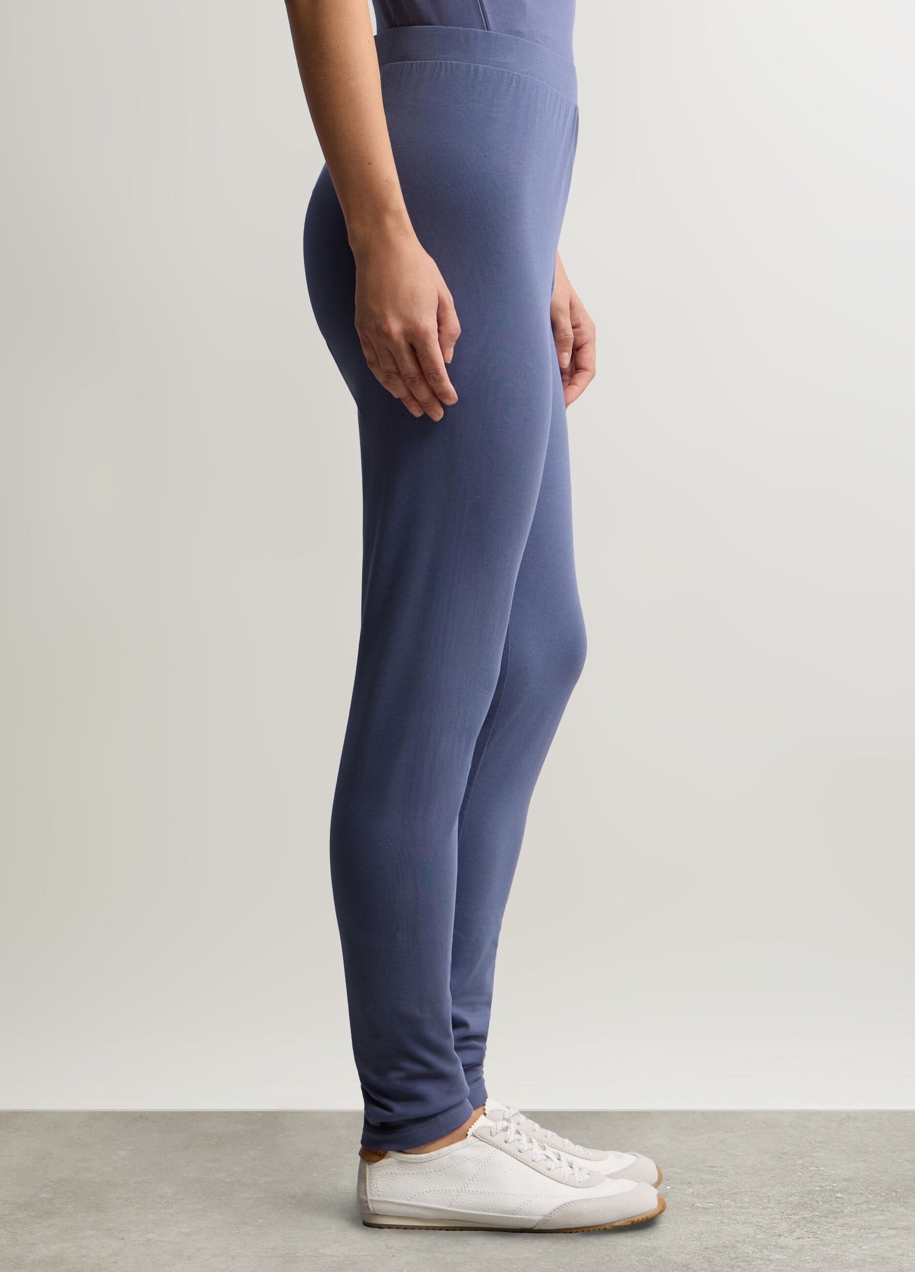 Leggings Slim Fit in jersey di cotone stretch donna_1
