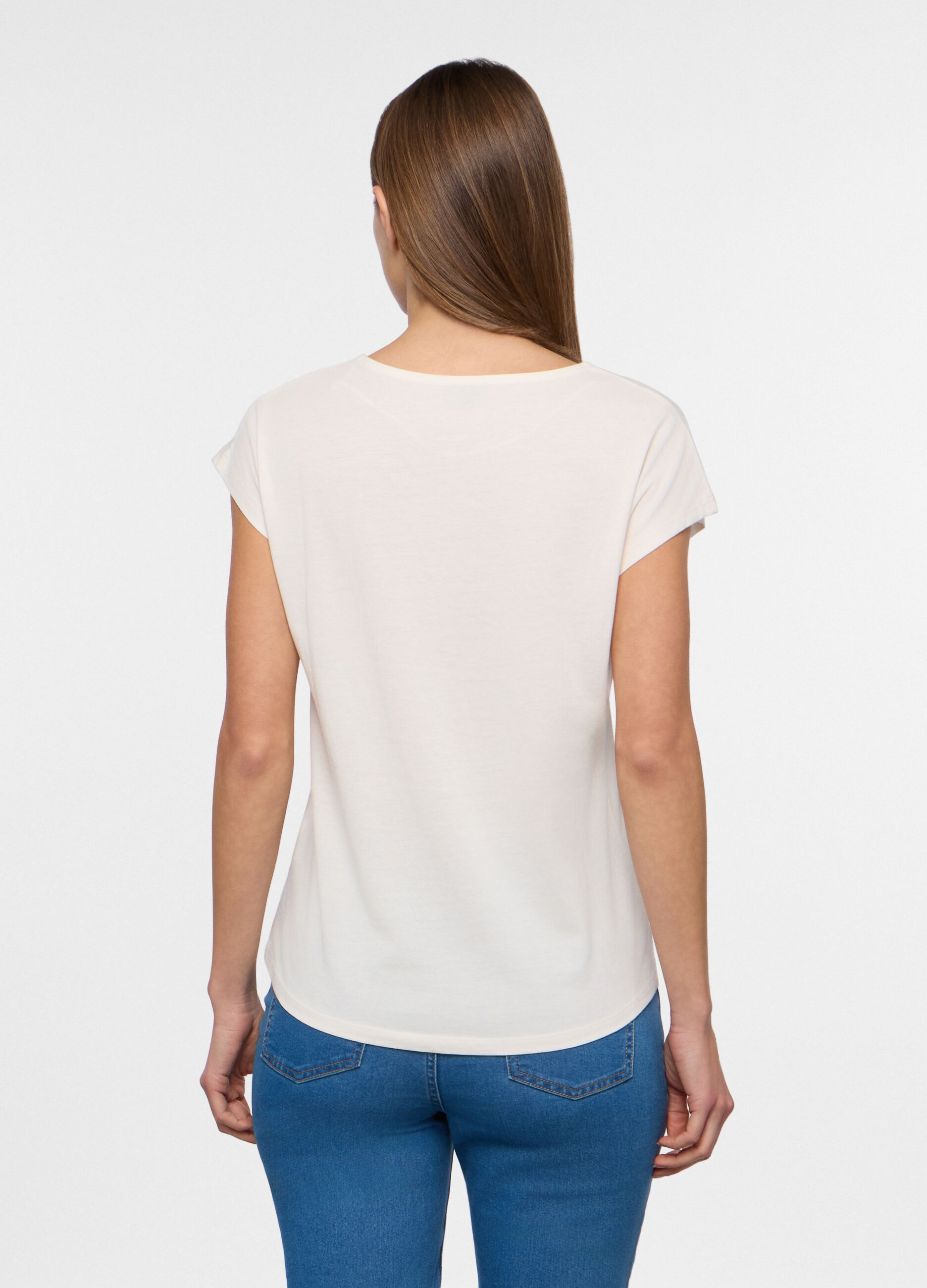 T-shirt girocollo donna_1