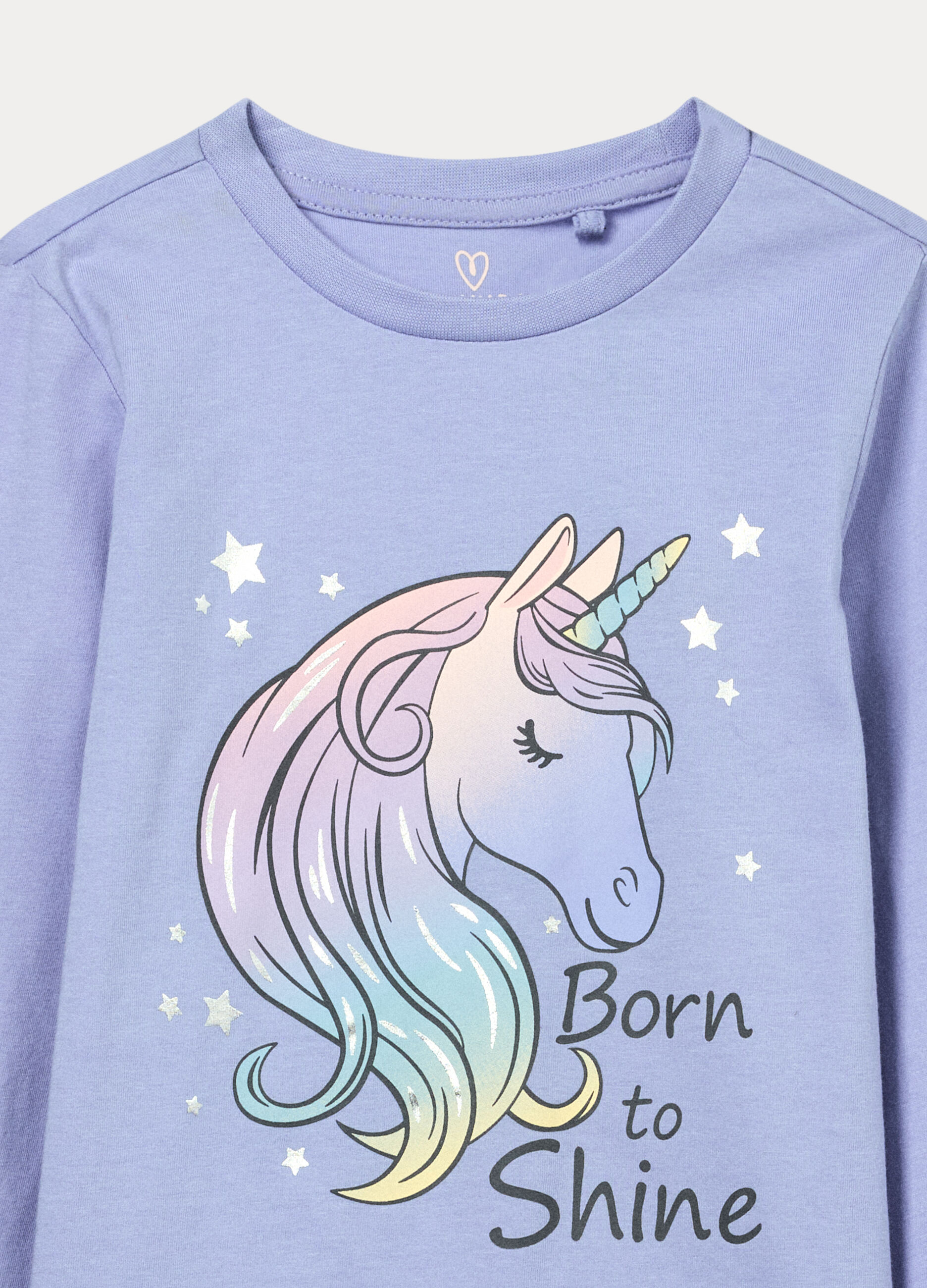 Set pigiama lungo in jersey di puro cotone bambina_2