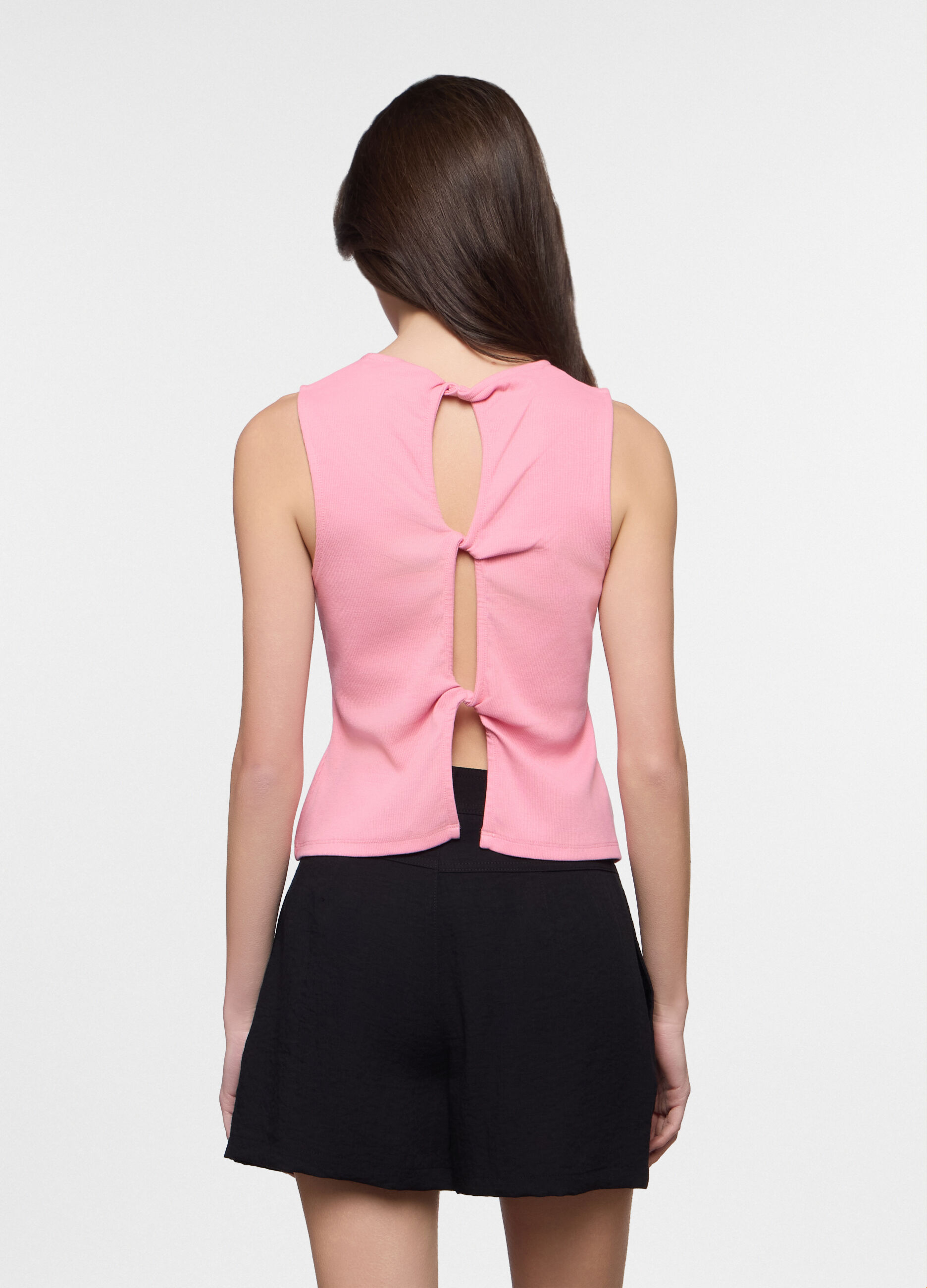 Top girocollo stretch donna_1