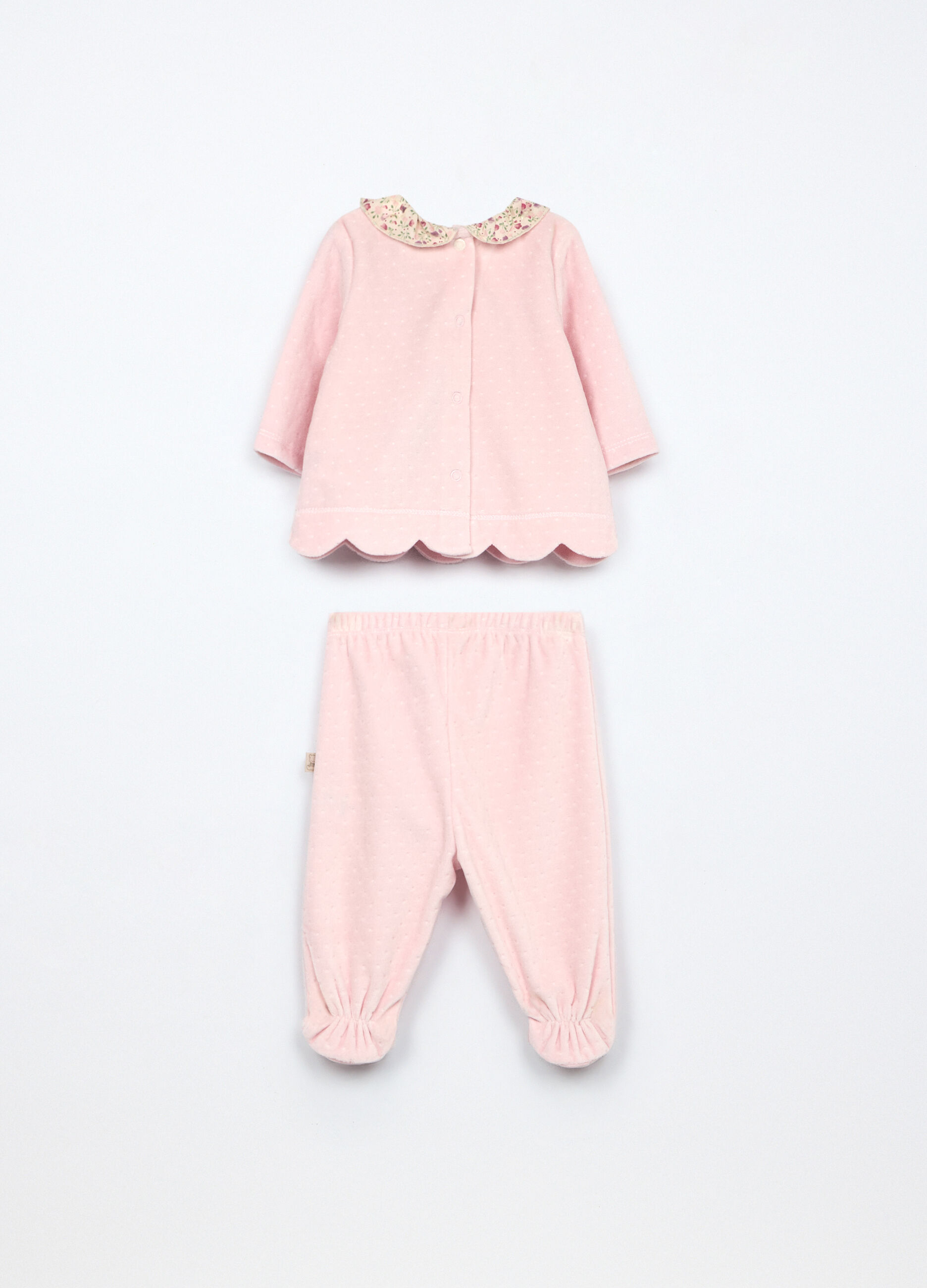 Set velour misto cotone neonata_1