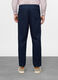 Pantalone chino relaxed fit in misto cotone e lino uomo_1